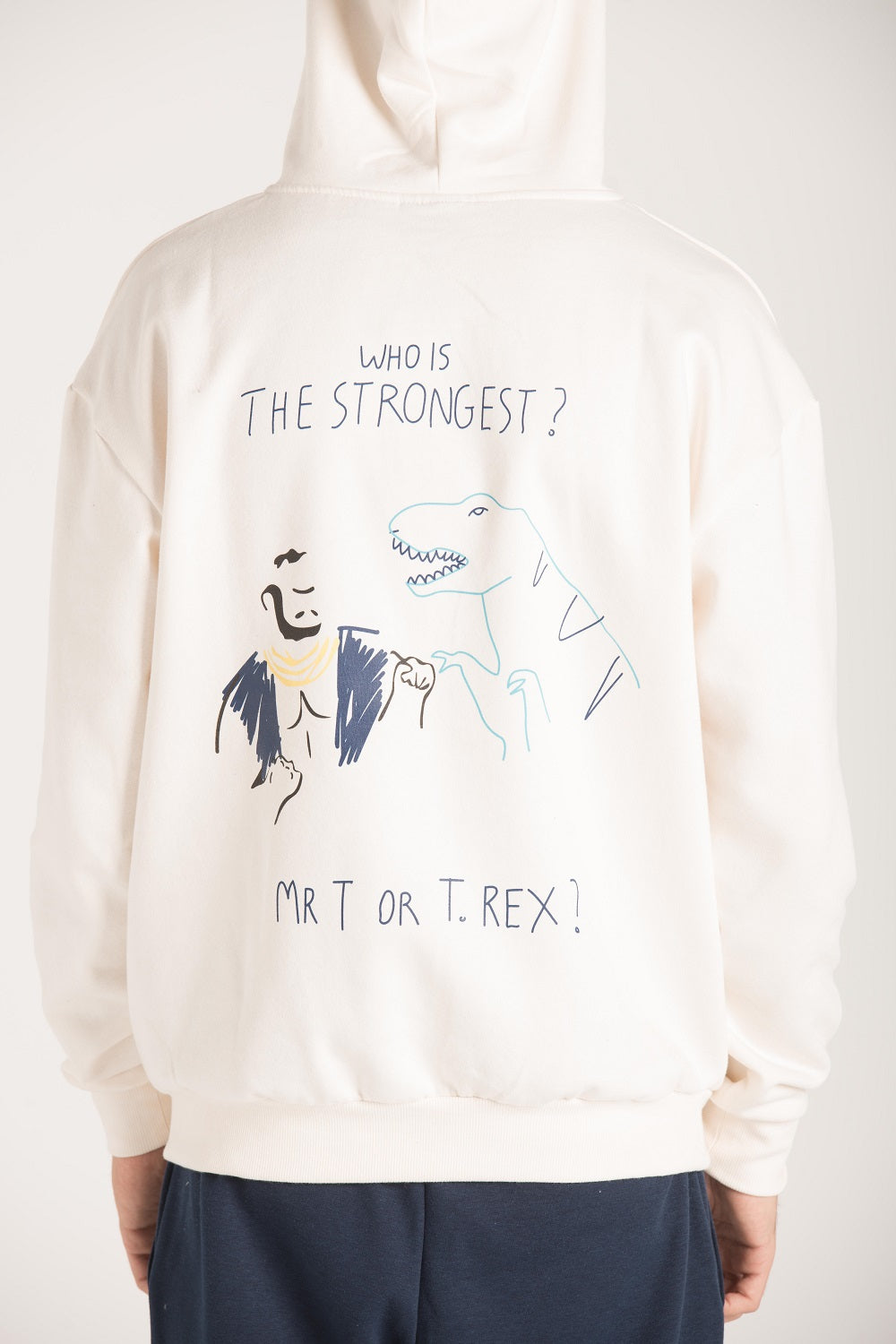 Oversized sweatshirt met grote rugprint main image 0