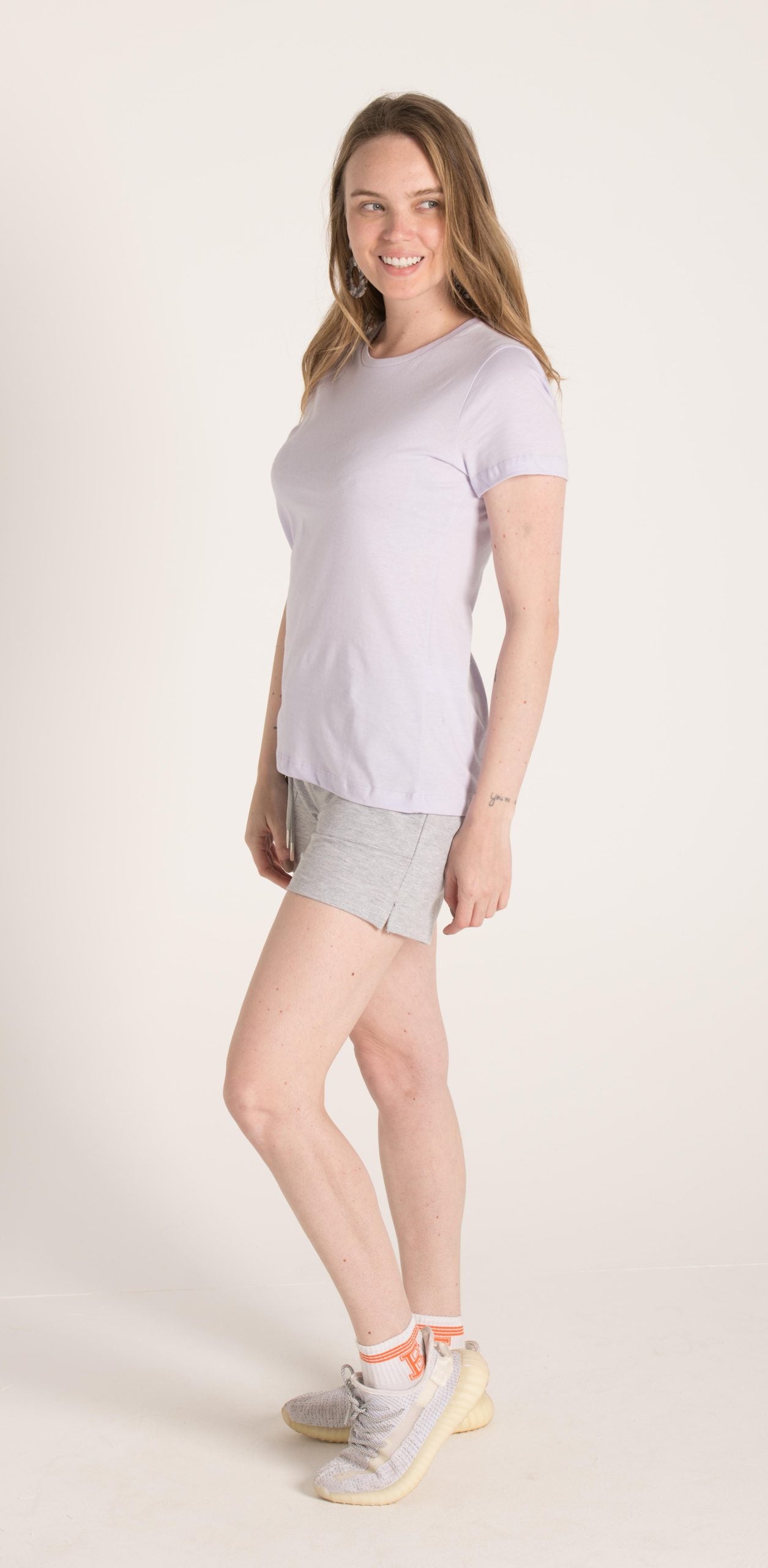 ELASTIC WAIST PLAIN SHORT S23W130