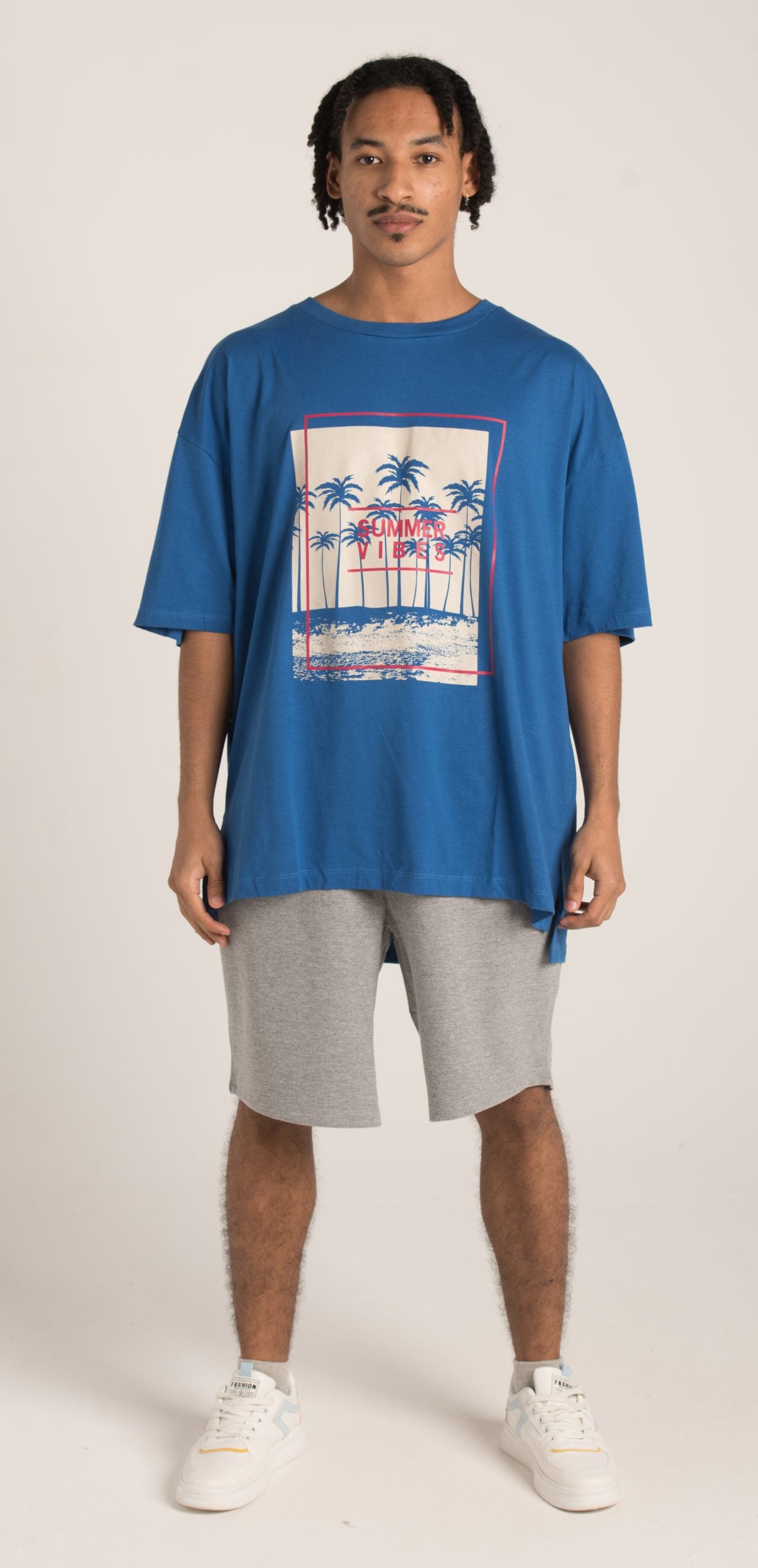 PALM' PRINTED T-SHIRT OVERSIZE S23M077