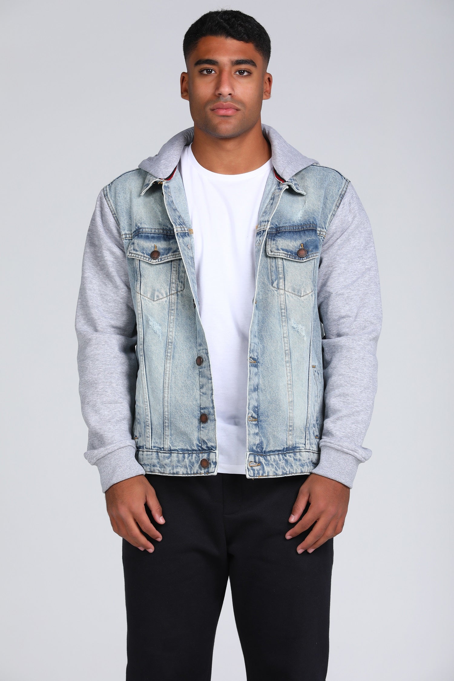 Hooded Denim Jacket W24MJK138