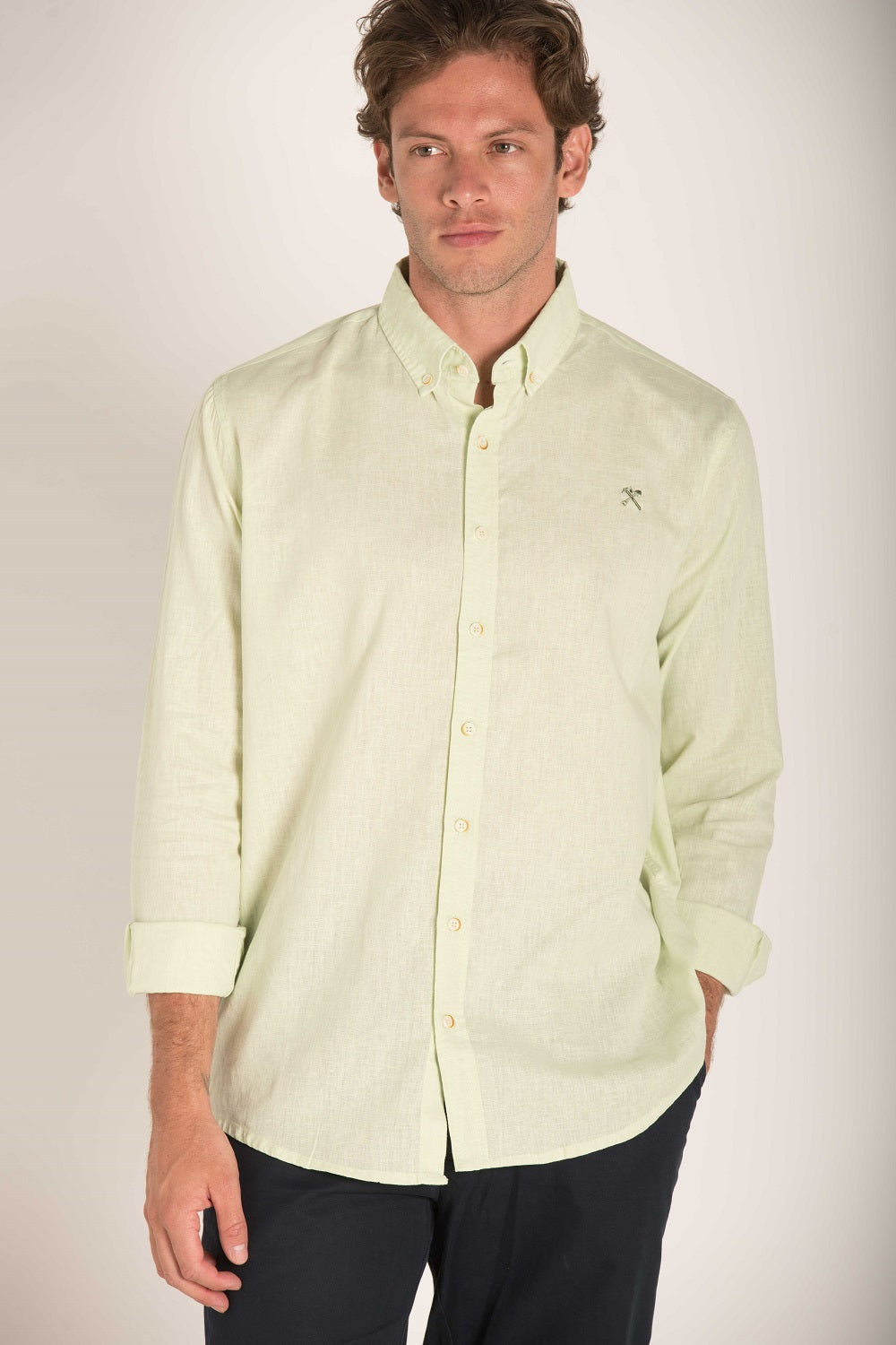 Regular Fit Linen Shirt S24MSH120