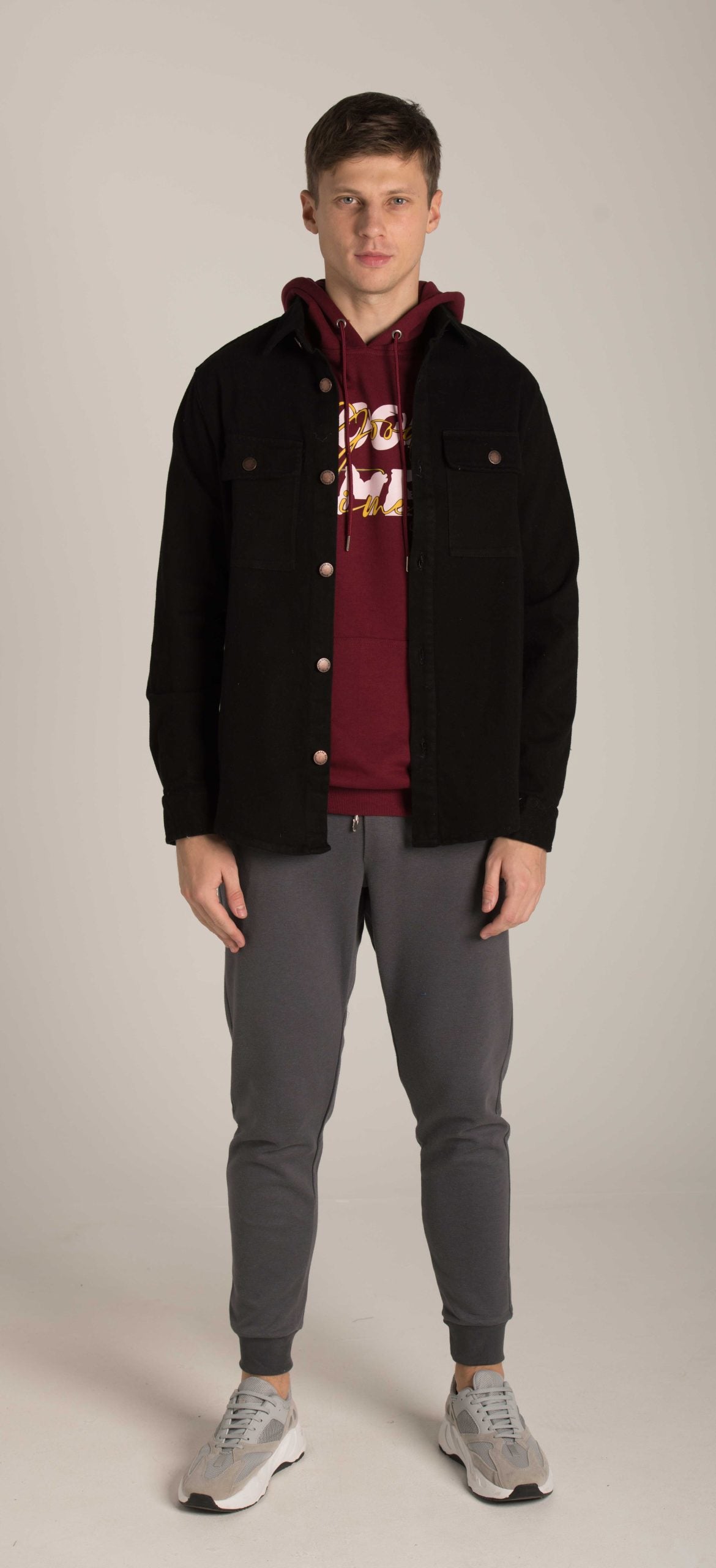 PATCH POCKETS PLAIN OVERSHIRT W23MSH107
