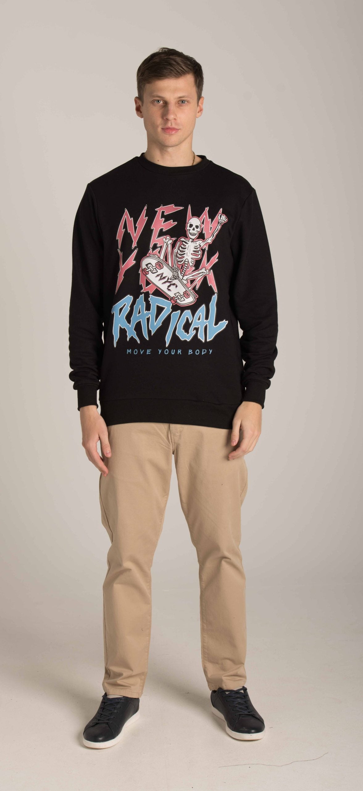 CREW R NECK PRINTED SWEATSHIRT W23M091