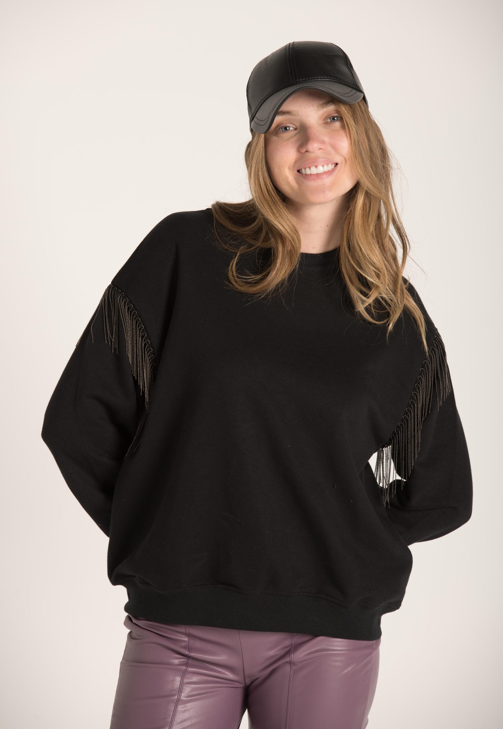 SHOULDER CHAINS ACC SWEATSHIRT W23W569