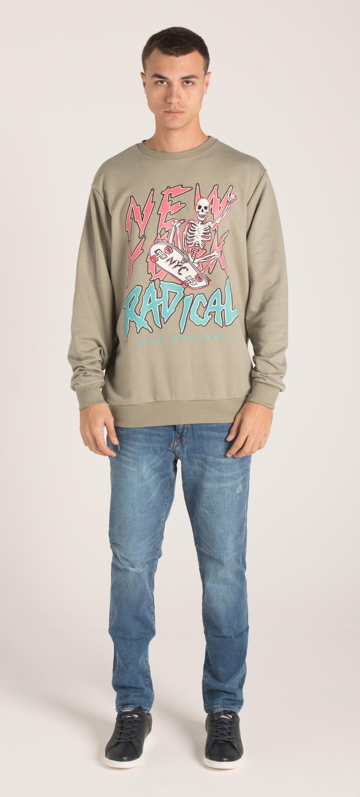 CREW R NECK PRINTED SWEATSHIRT W23M091