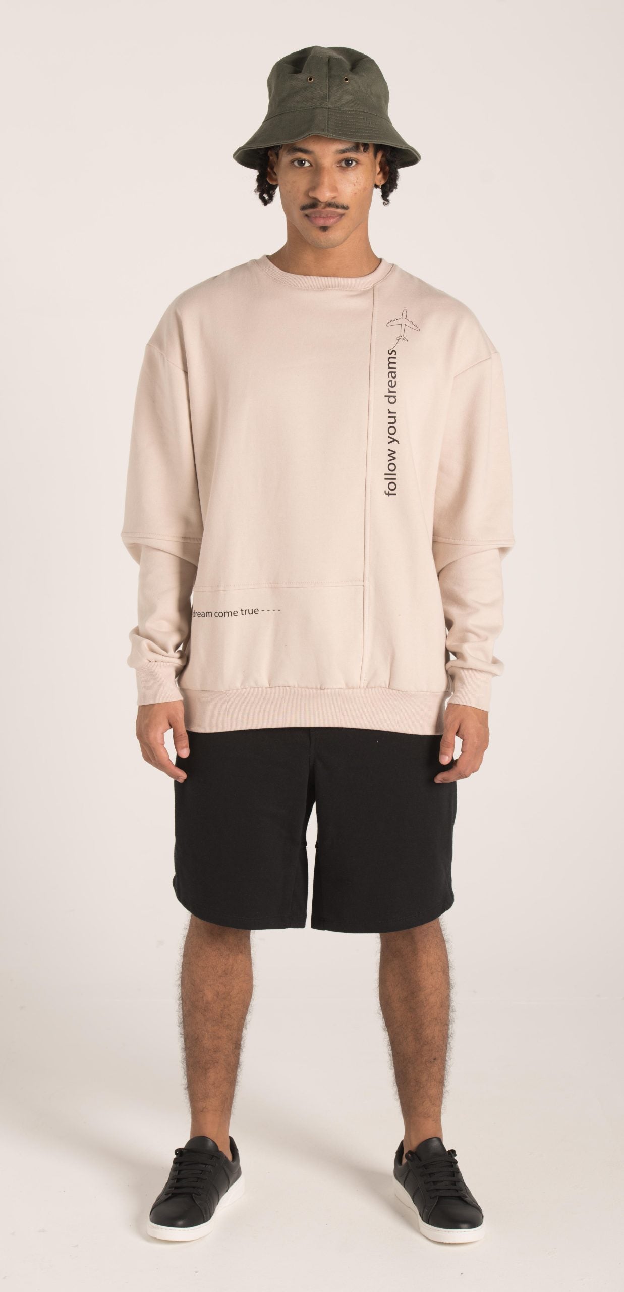 BLOCKED SWEATSHIRT CREW NECK W23M004