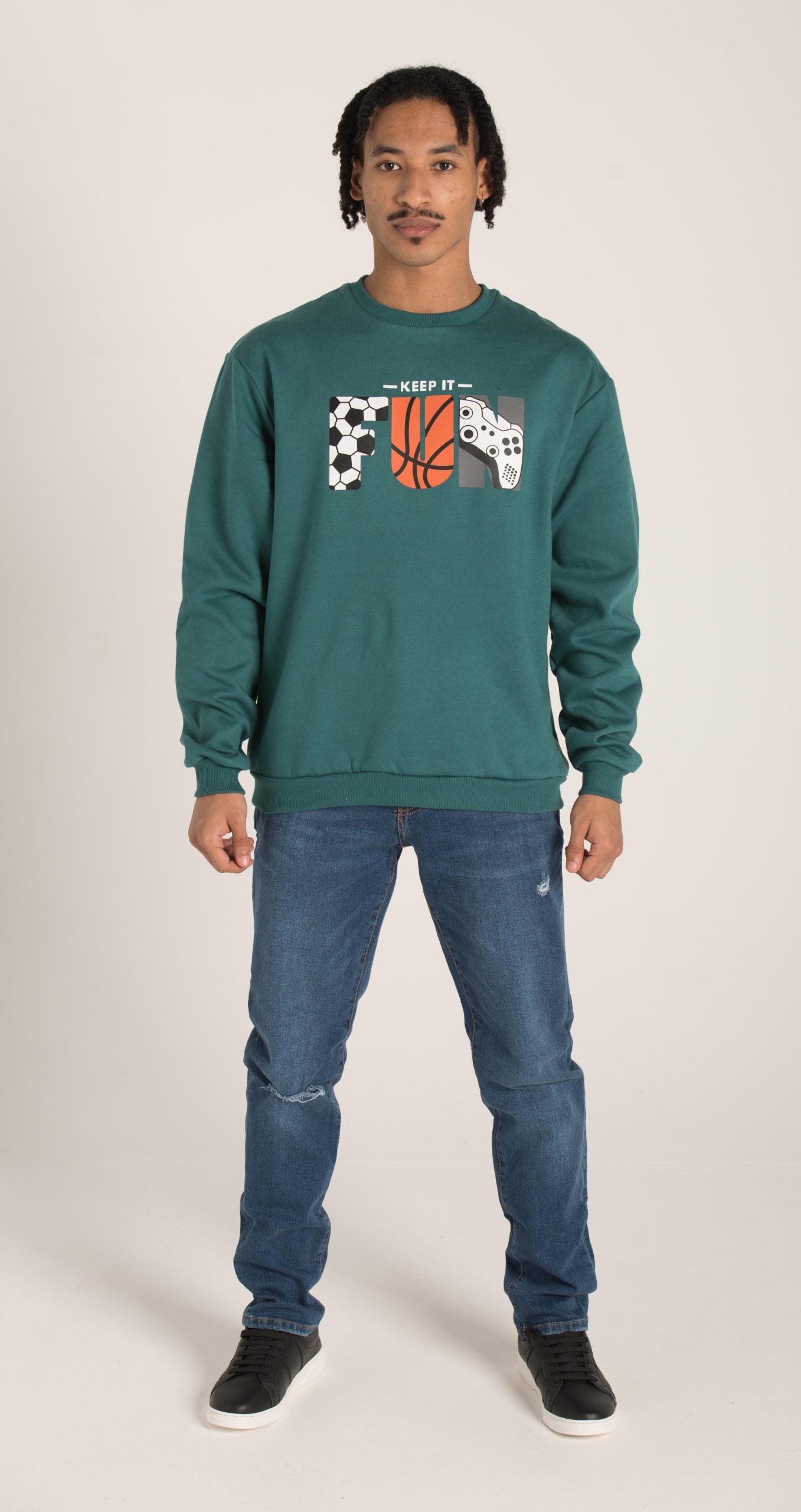 SWEATSHIRT WITH FUN PRINT W23M053