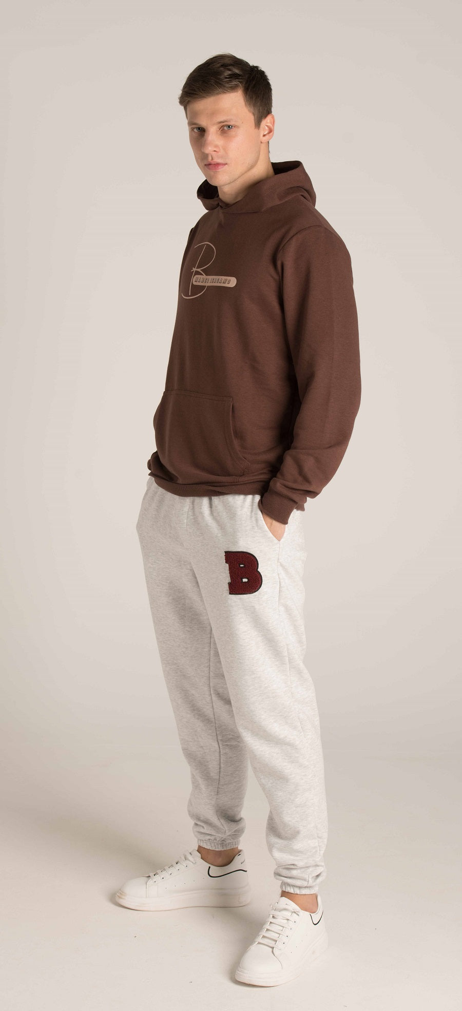 ELASTIC WAIST EMBROIDRD PANTS W23M129