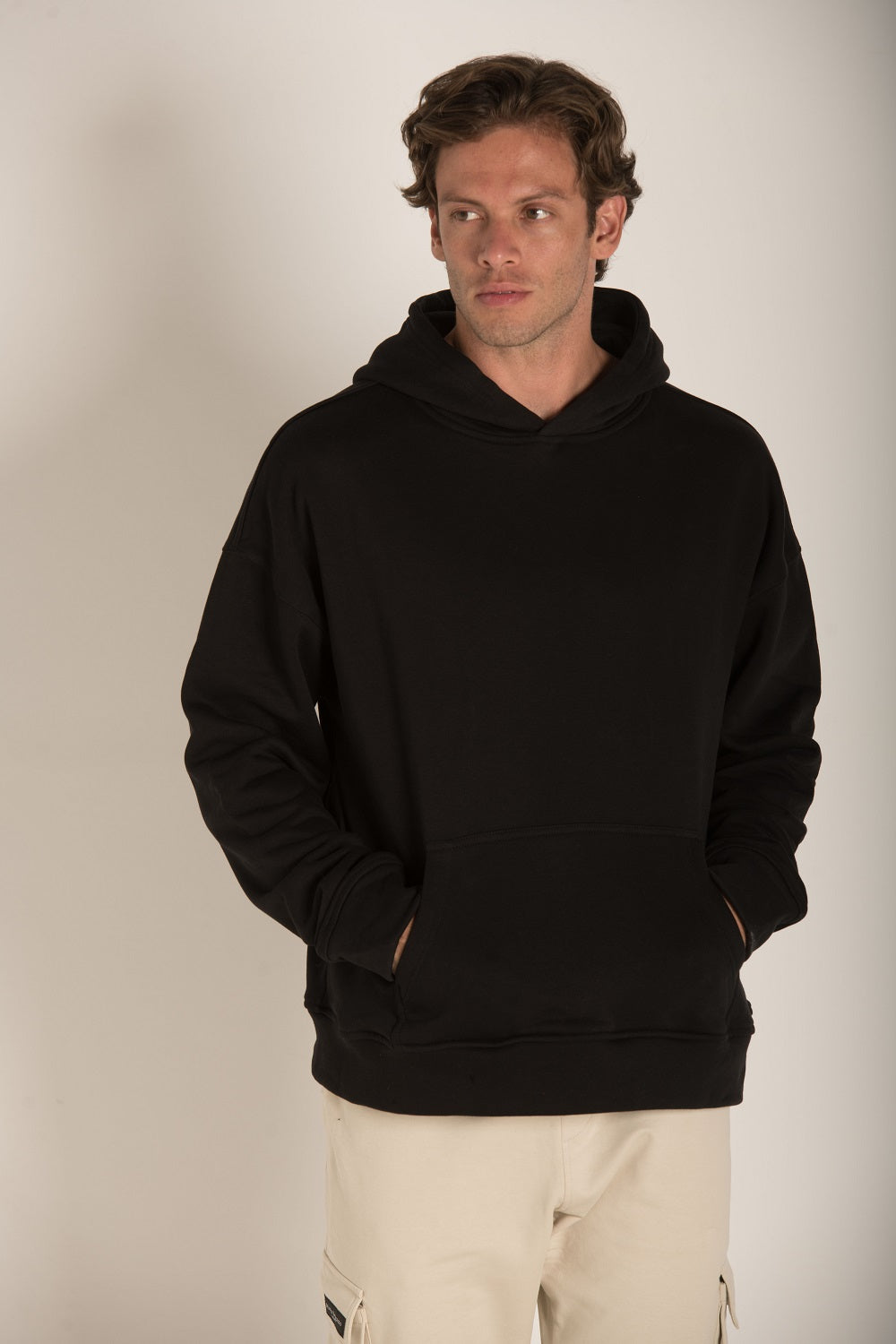 OVERSIZE HOODED KANGAROO W23M002