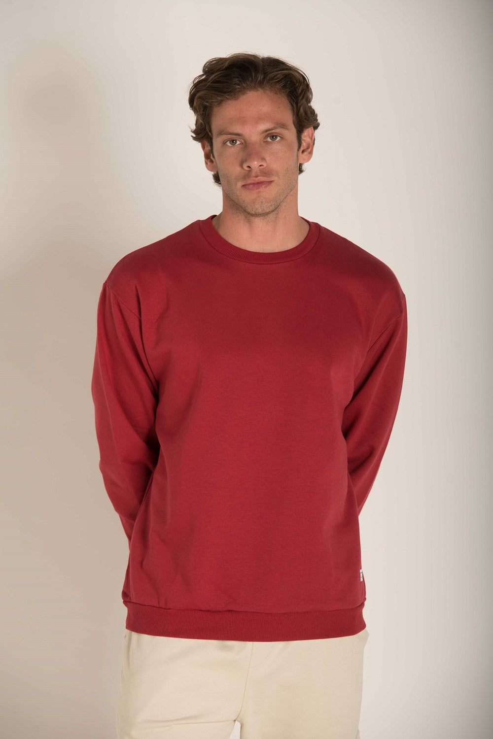 BASIC SWEATSHIRT WITH PATCH W23M003