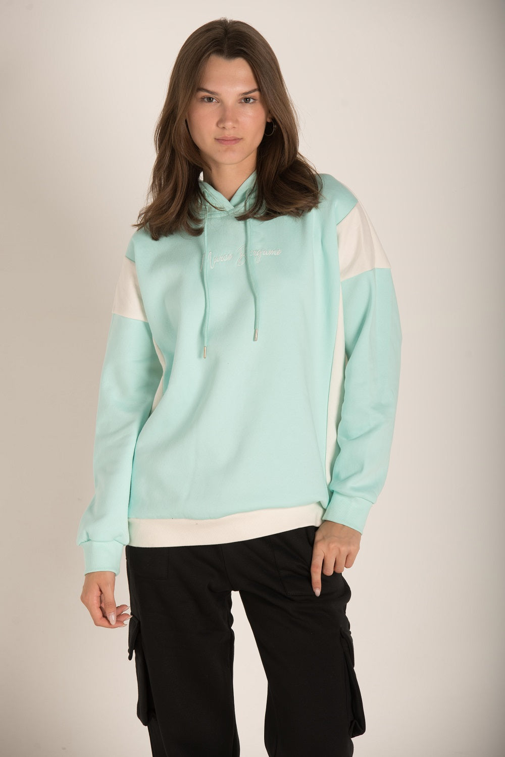 MULTICOLOR EMBROIDERED HOODIE W23W601