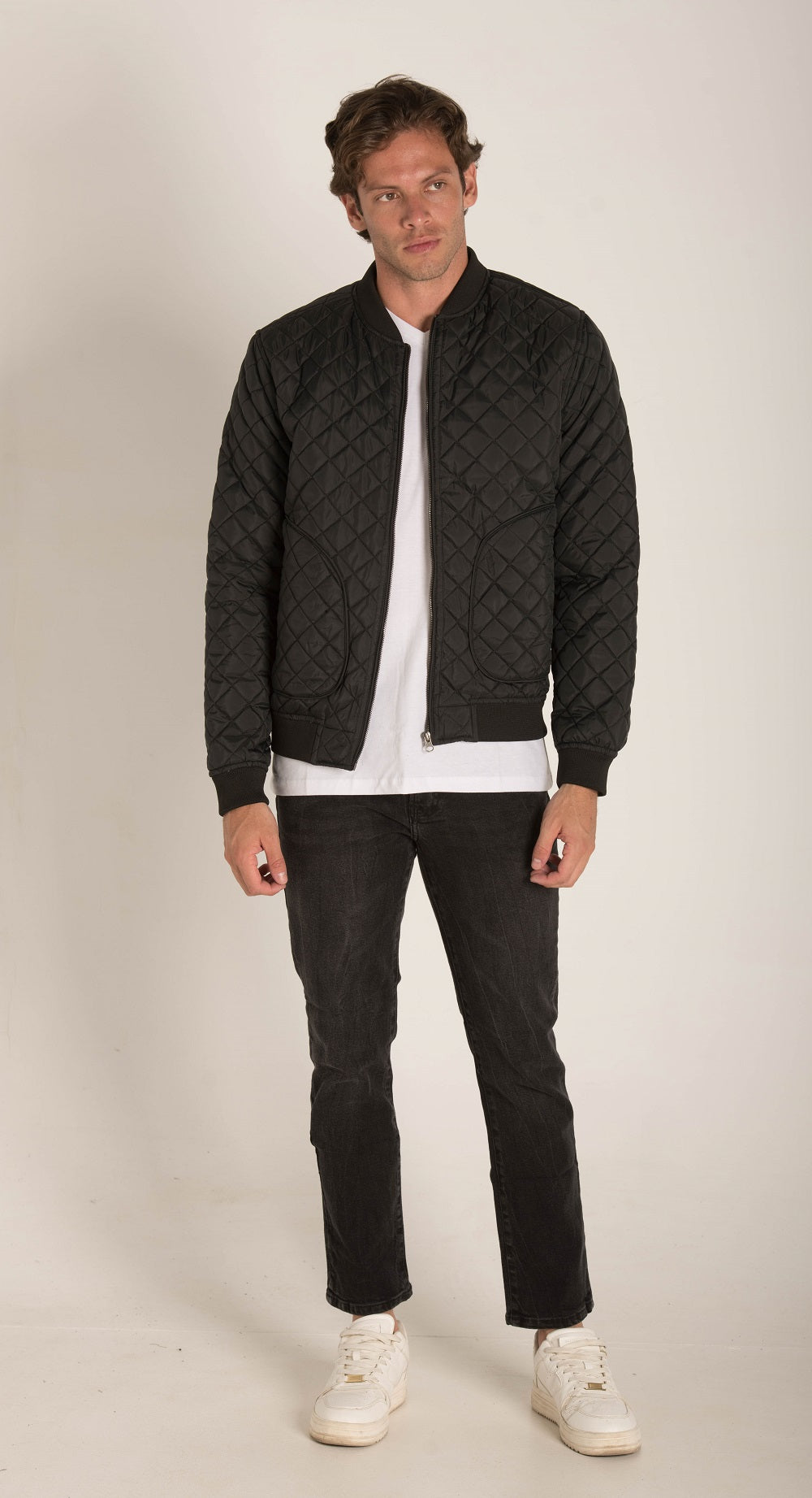 Front Zip Bomber Jacket W23MJK003