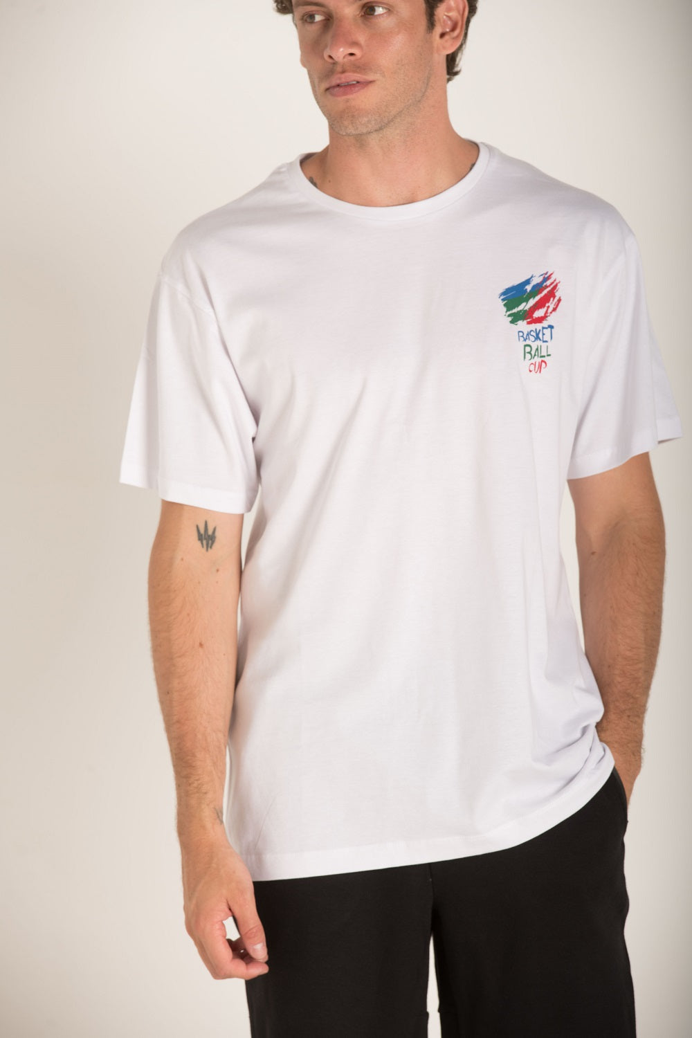 BASKET BALL  PRINT T-SHIRT S24M477