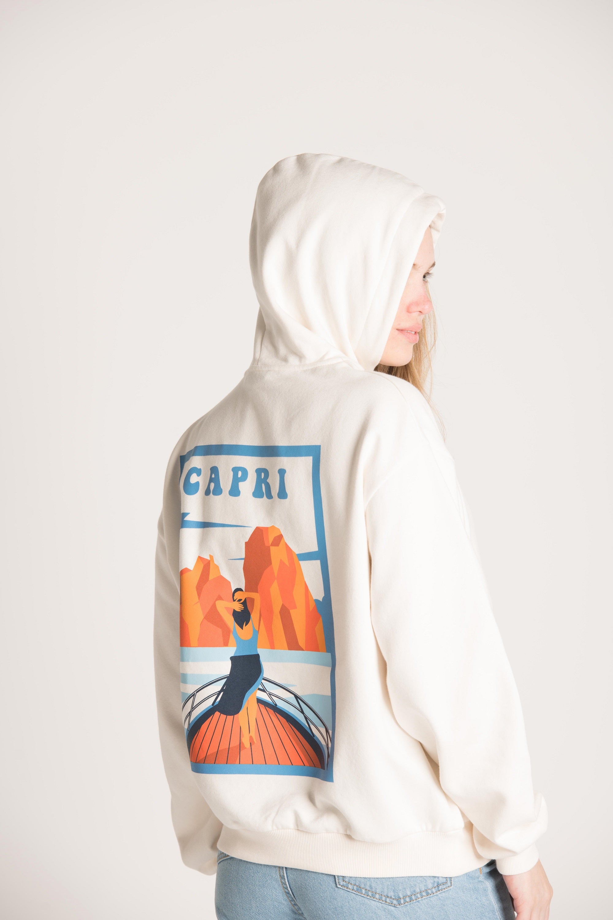 FRONT & BACK PRINTED HOODIE W23W608