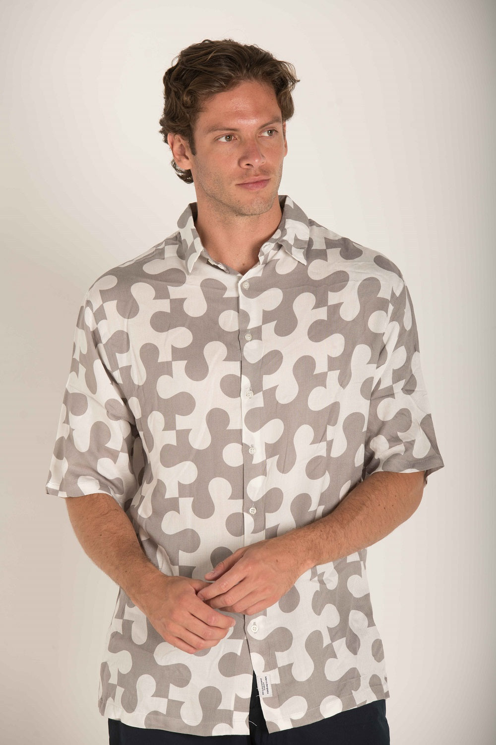 PUZZLE ALL OVER PRINT SHIRT. S24M577