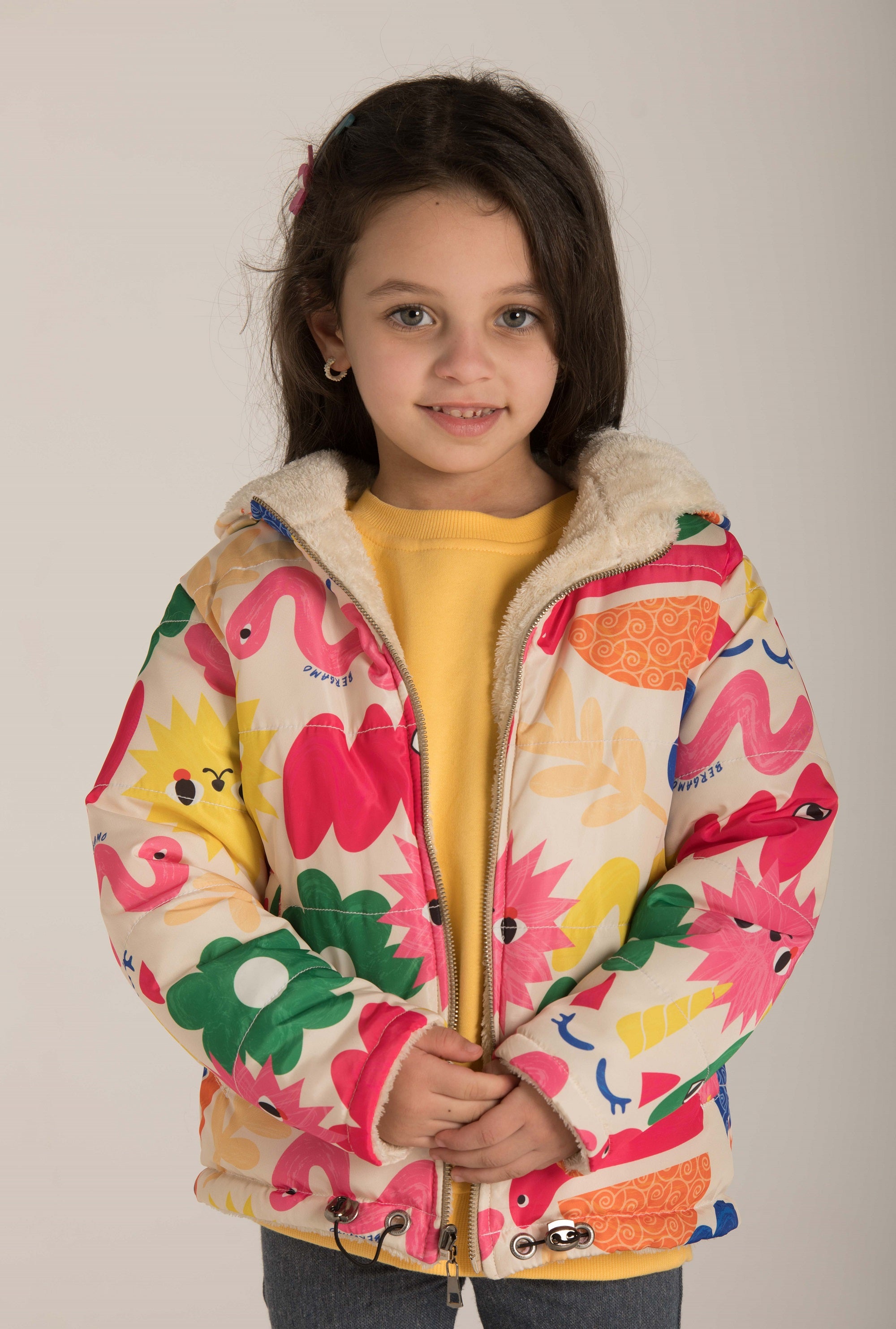 Kids Print Double Face Jacket W23GJK607