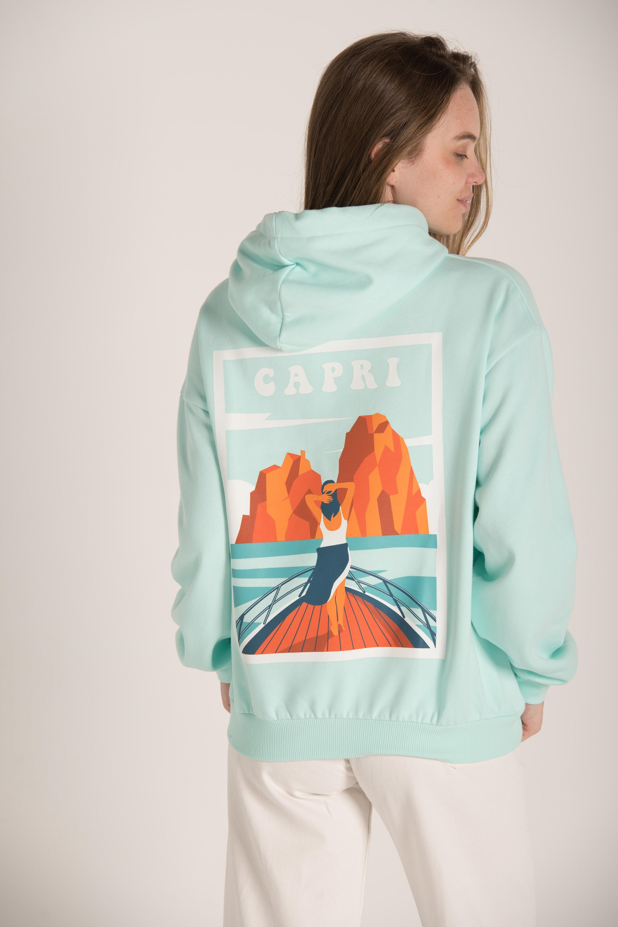 FRONT & BACK PRINTED HOODIE W23W608