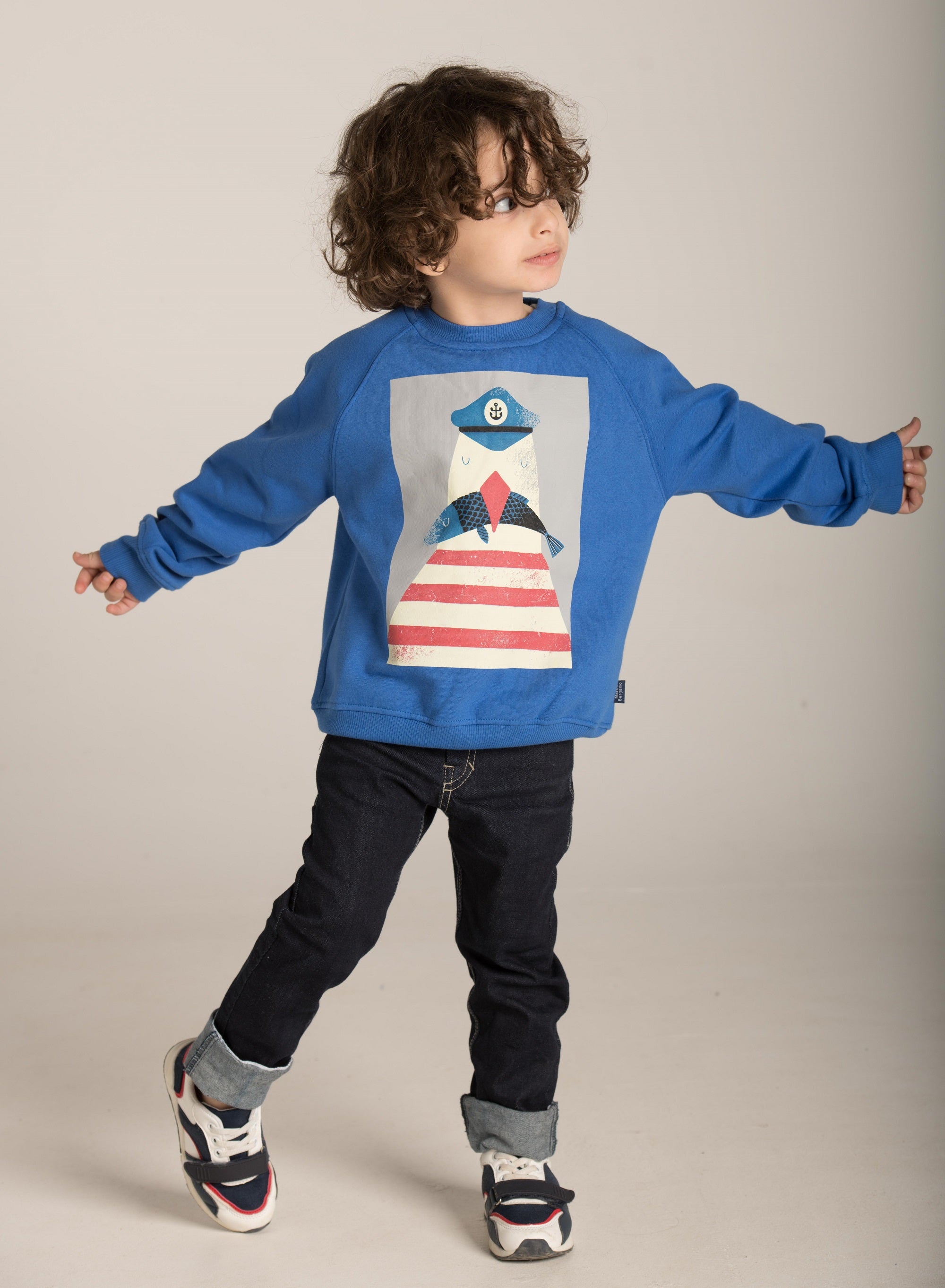 Front Print R-neck Sweatshirt W23BSW869