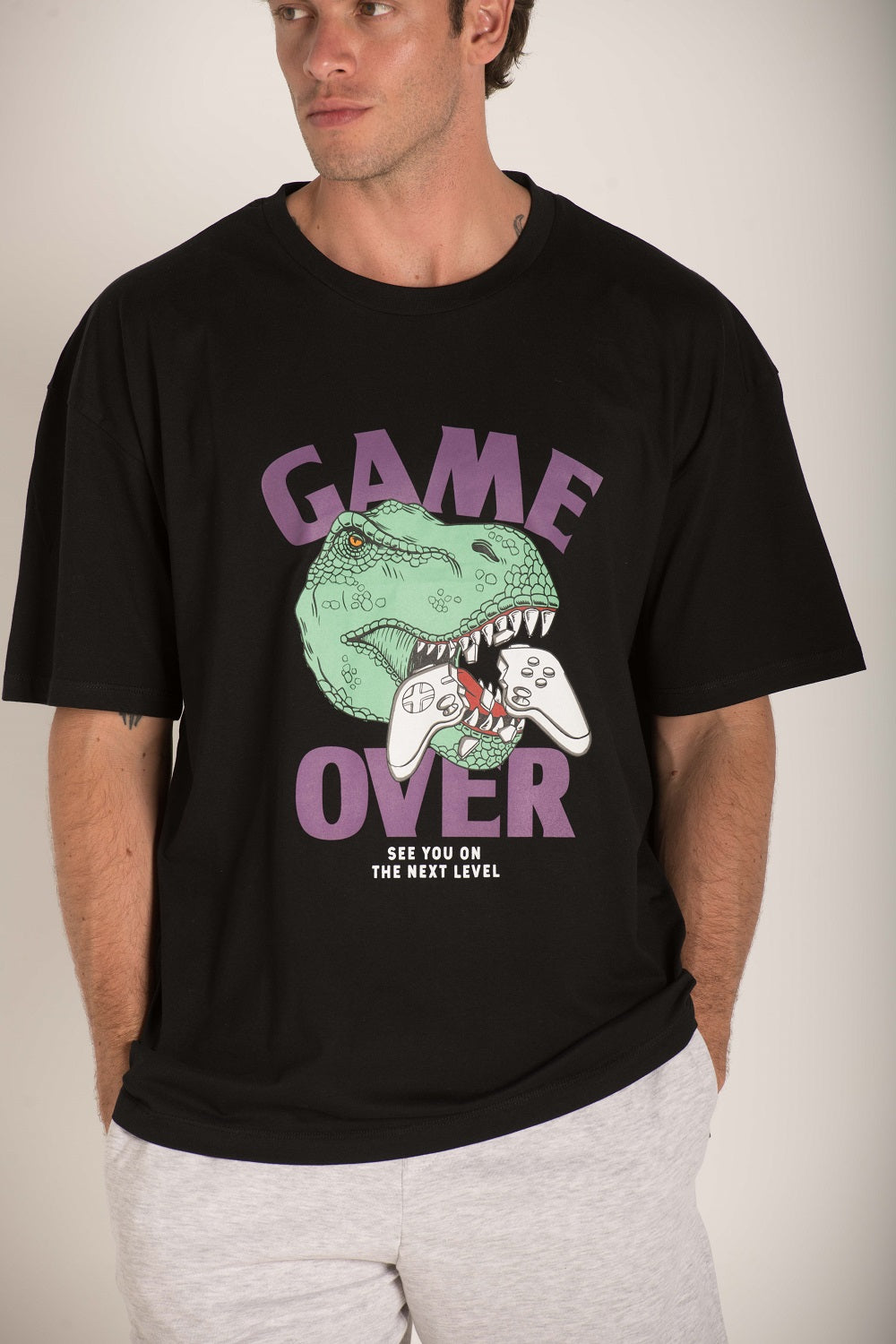 GAME OVER T-SHIRT OVERSIZE S24M511