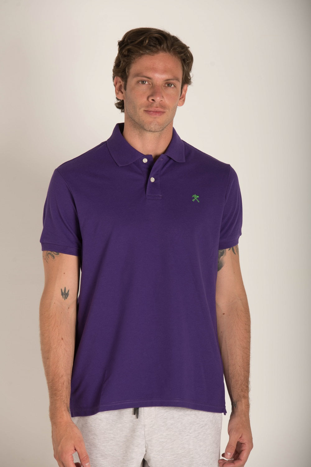 BASIC POLO WITH CONTRAST LOGO S23M162