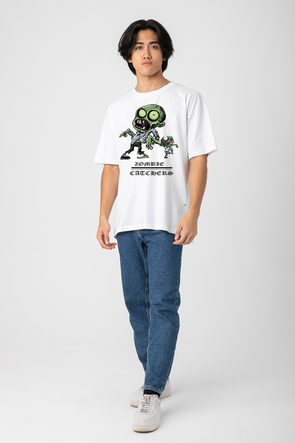 OVERSIZEFUNNY ZOMBIE T-SHIRT S24M003