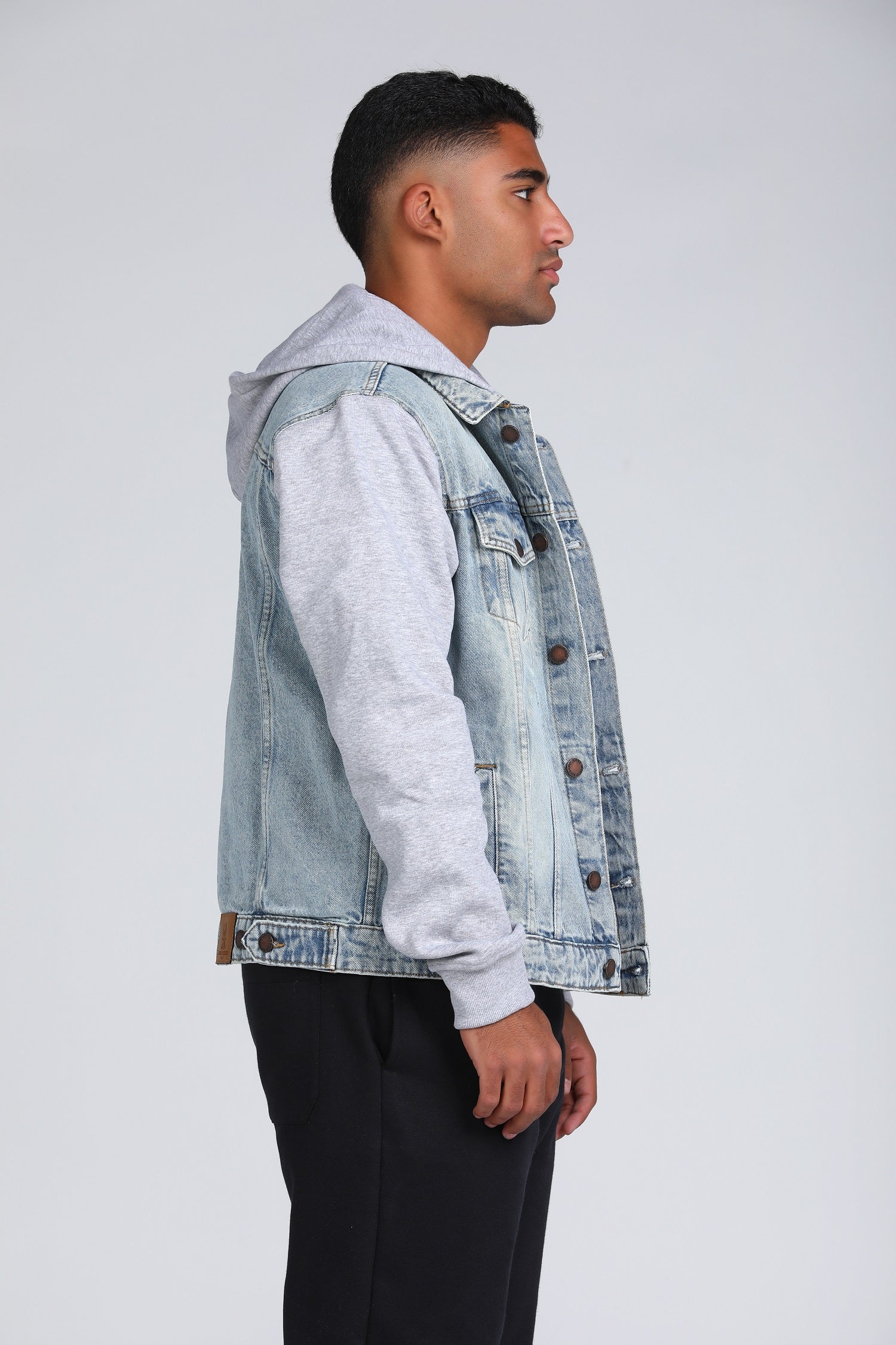 Hooded Denim Jacket W24MJK138