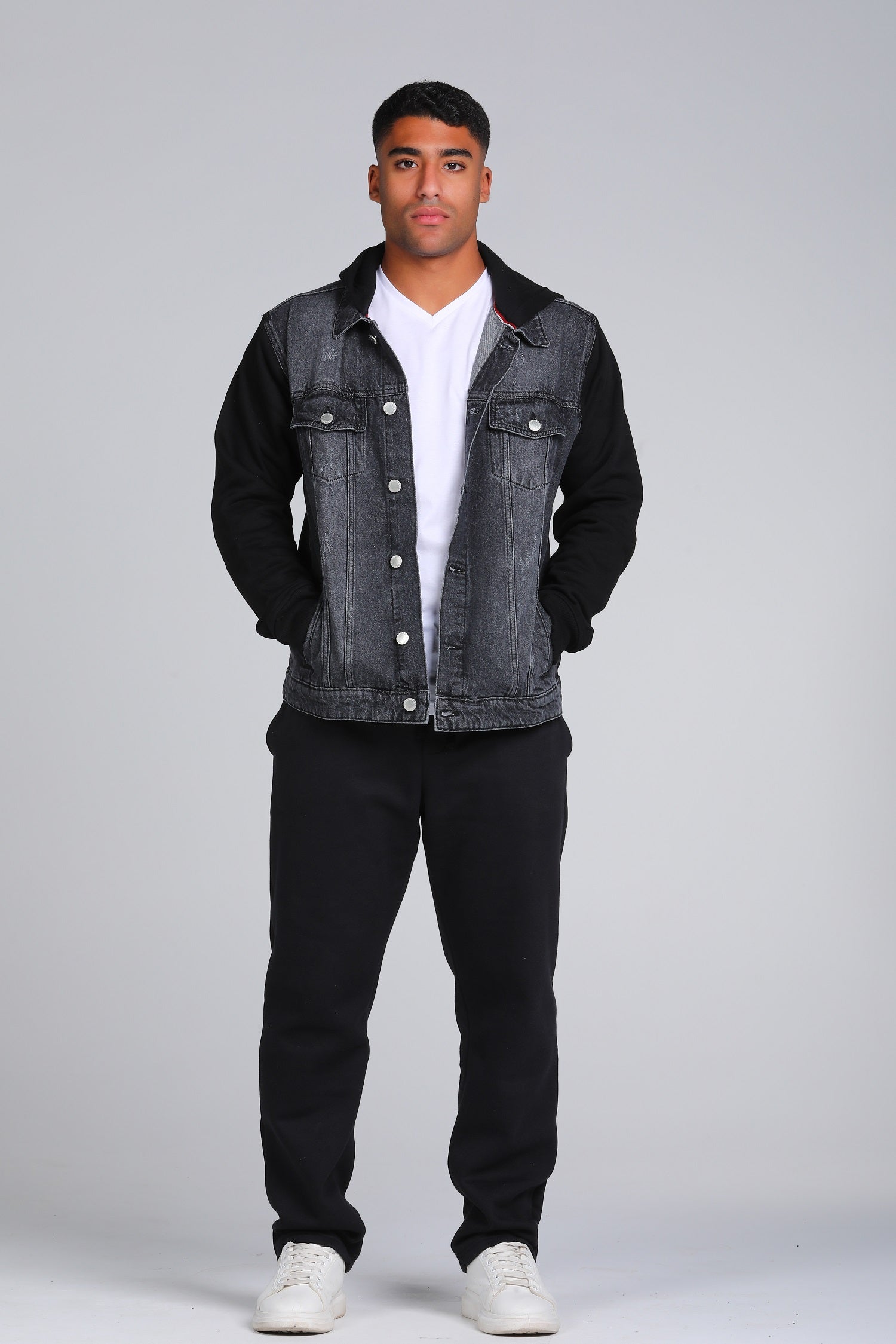 Hooded Denim Jacket W24MJK139