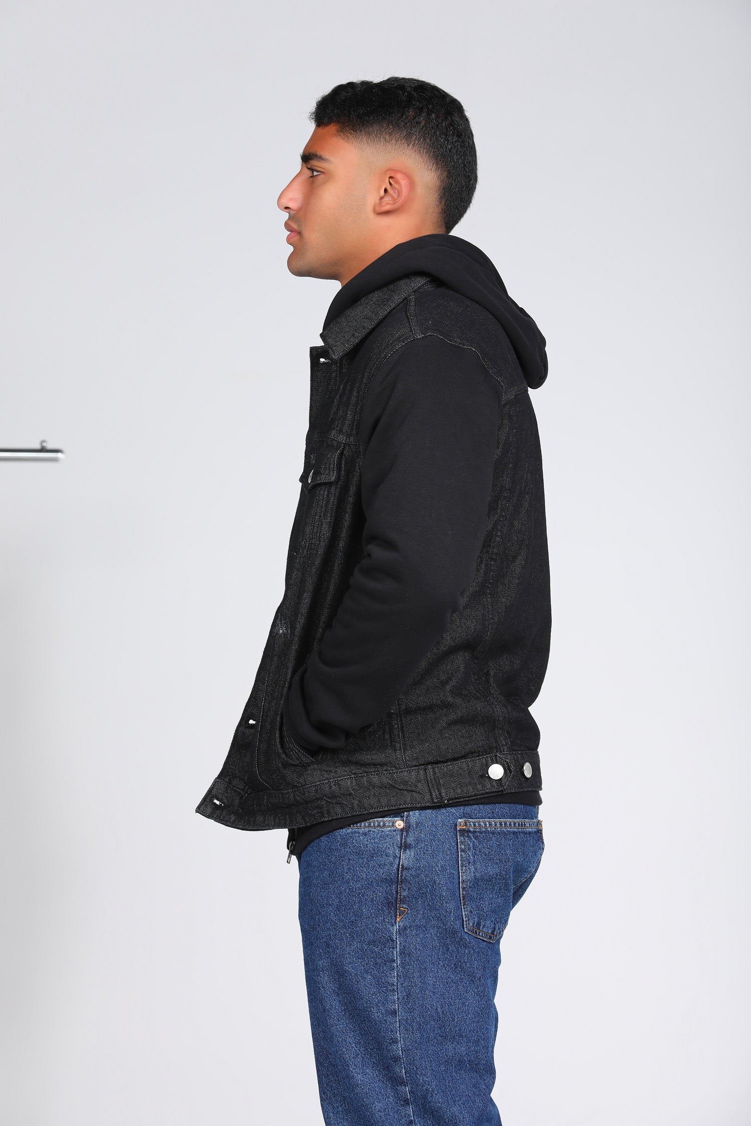 Hooded Denim Jacket W24MJK140