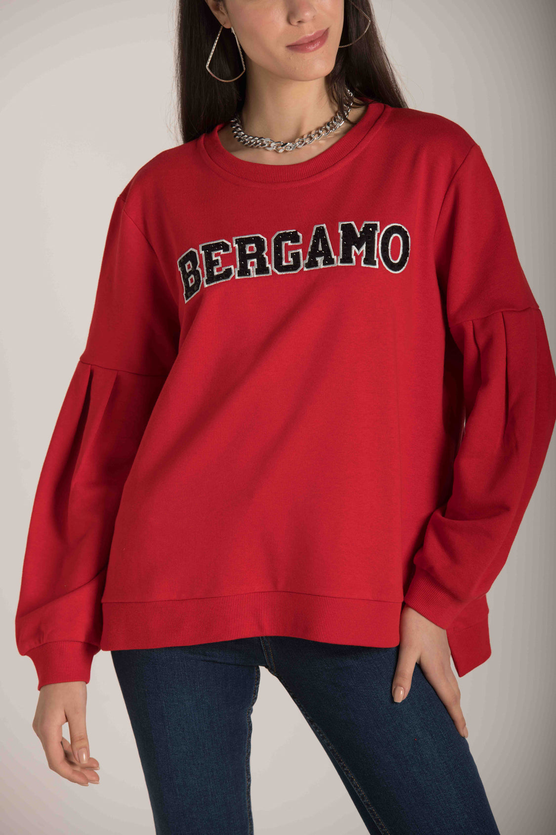 BALLOON SLEEVES SWEATSHIRT  W23W555