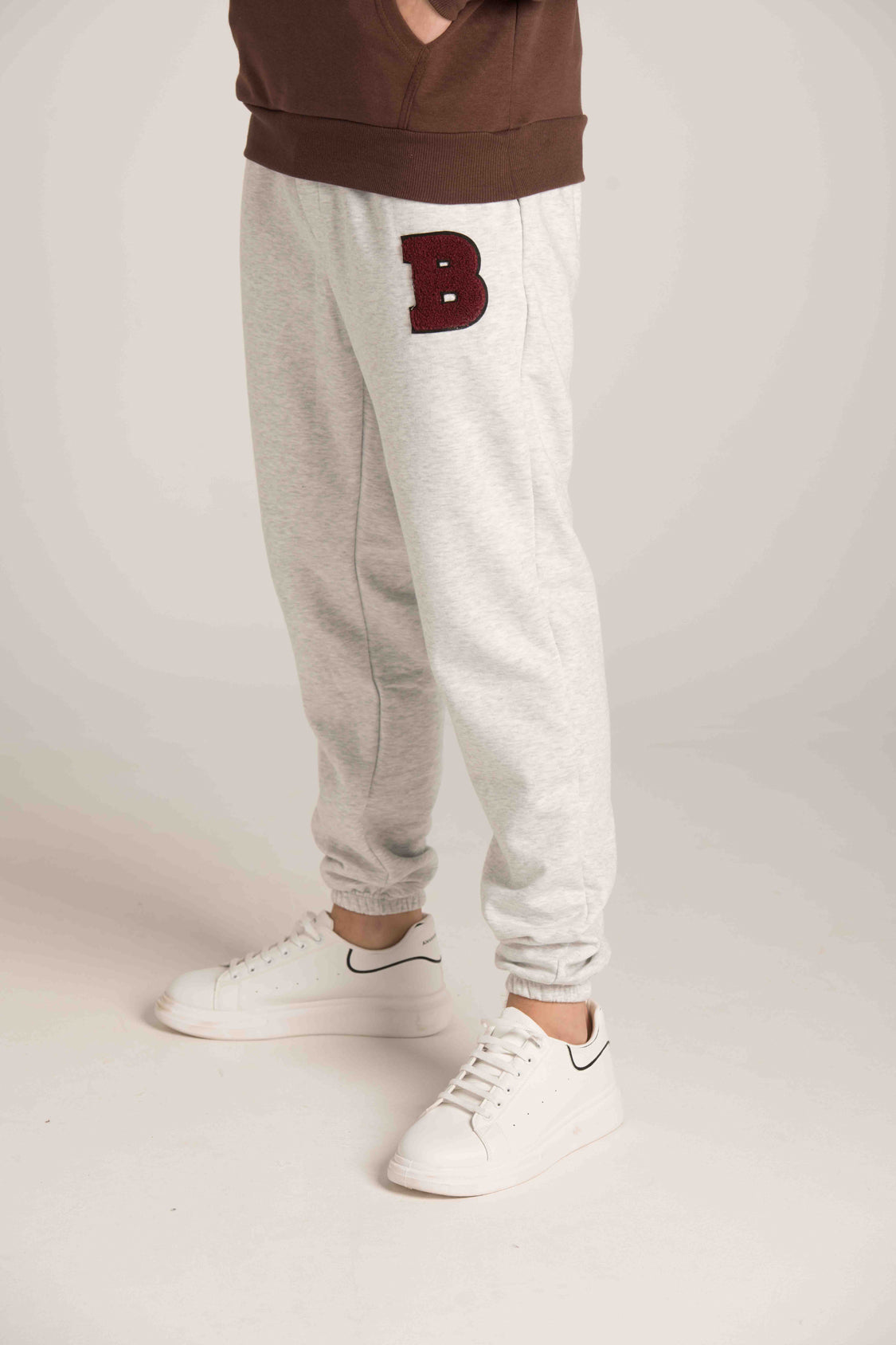 ELASTIC WAIST EMBROIDRD PANTS W23M129