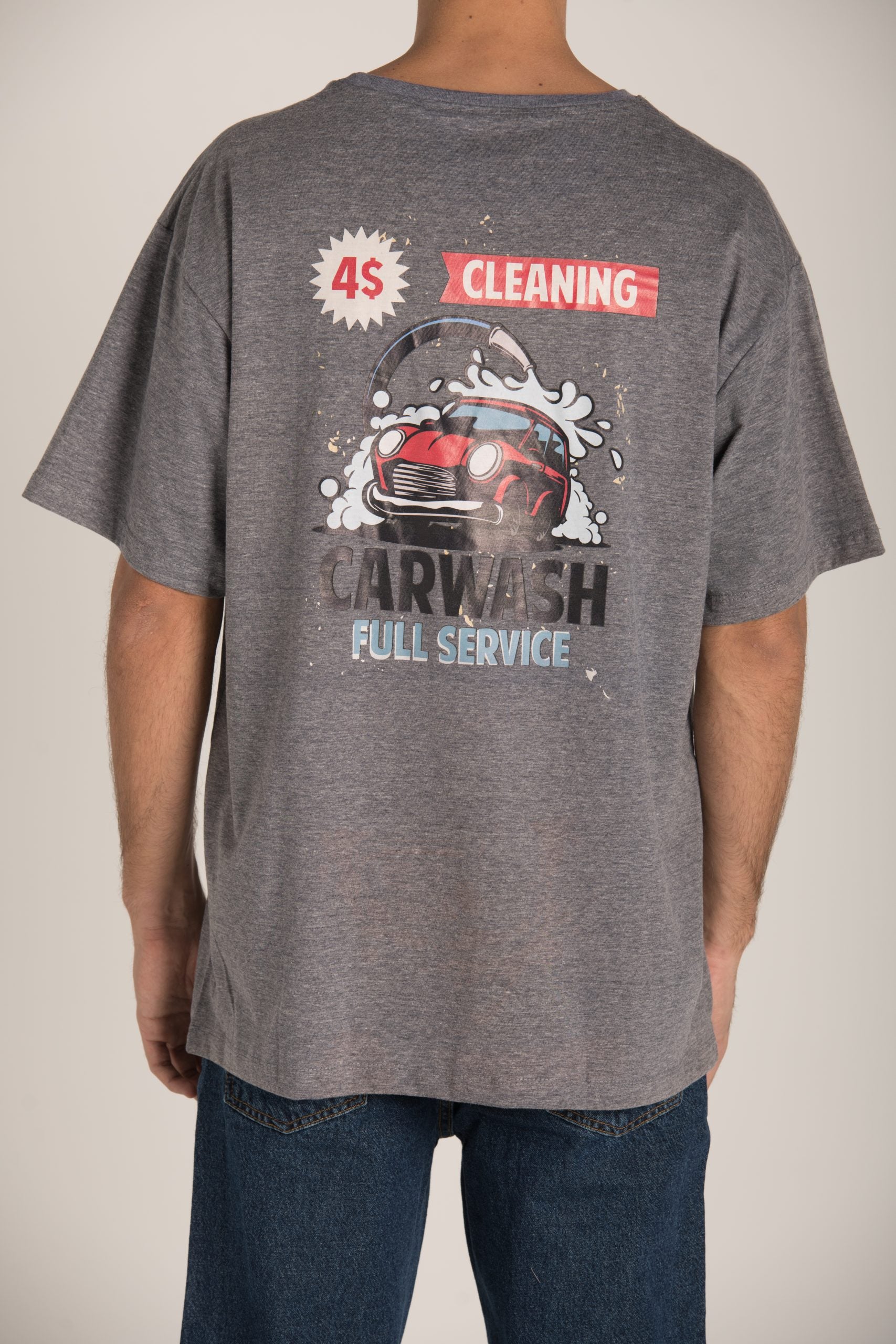 CAR WASH" PRINT T-SHIRT S23M494