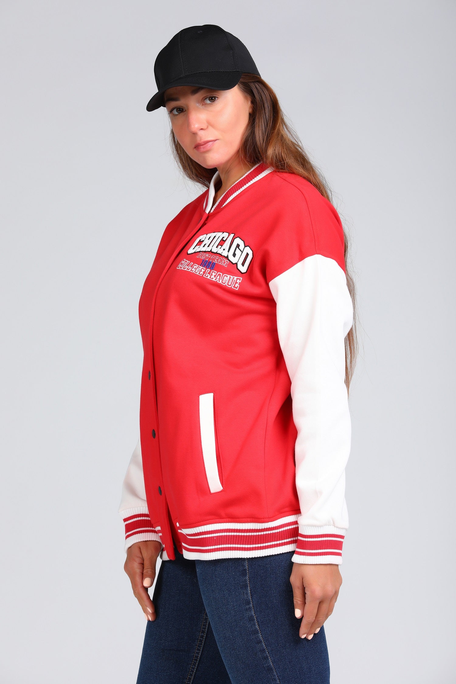 EMBROIDERD VARSITY JACKET W23WSW623