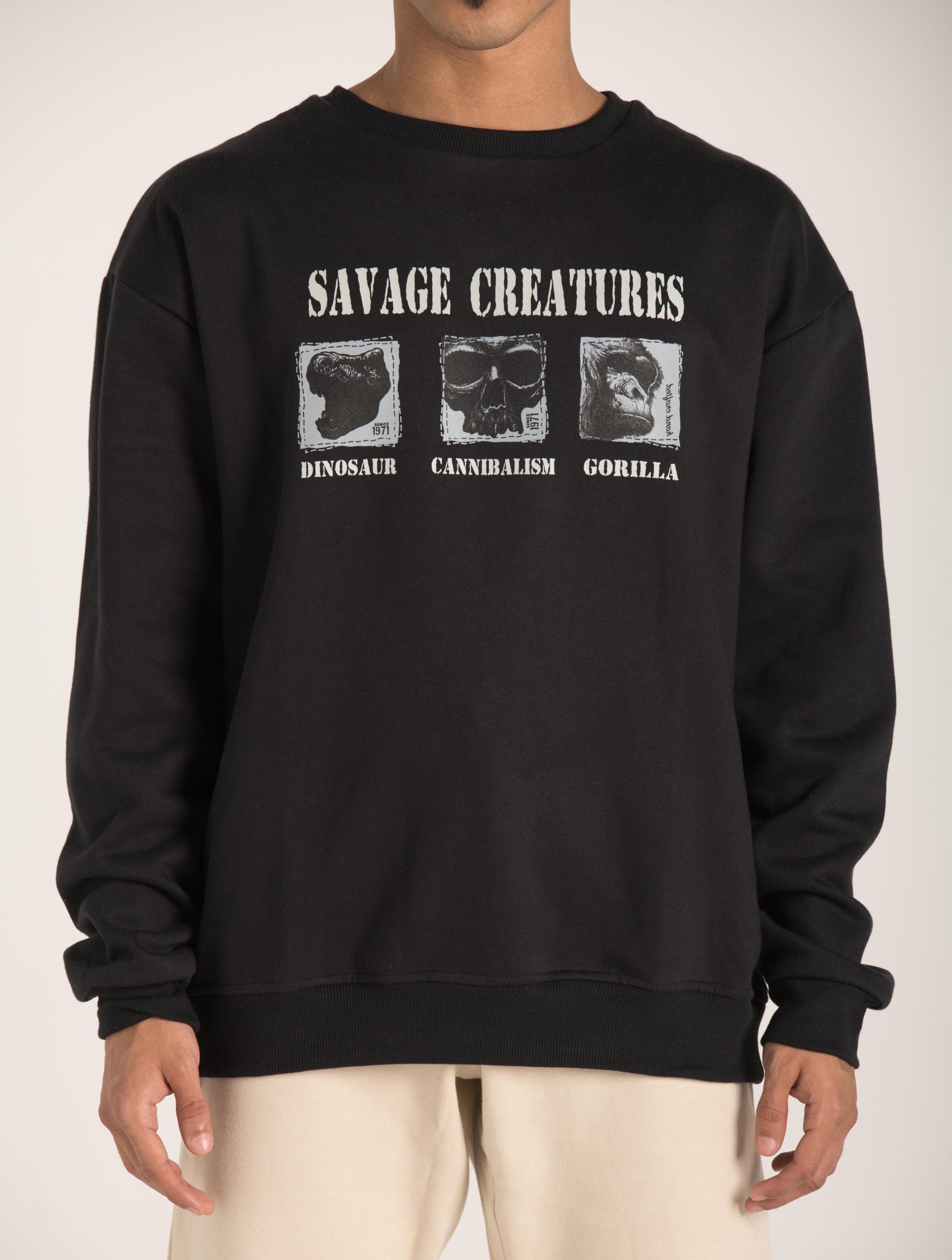 "SAVAGE CREATURES" SWEATSHIRT W23M073