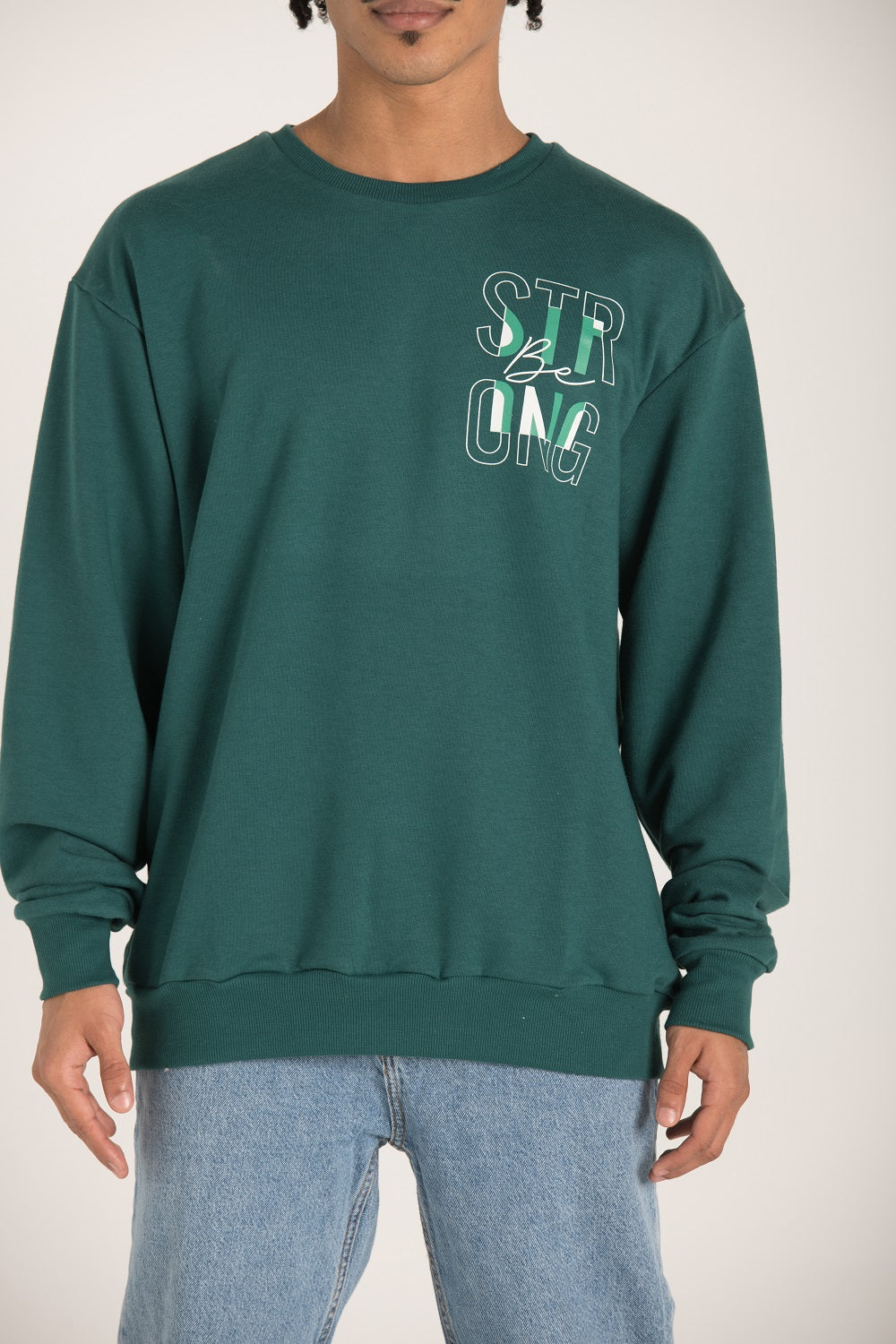 SIDE FRONT PRINT SWEATSHIRT W23M060