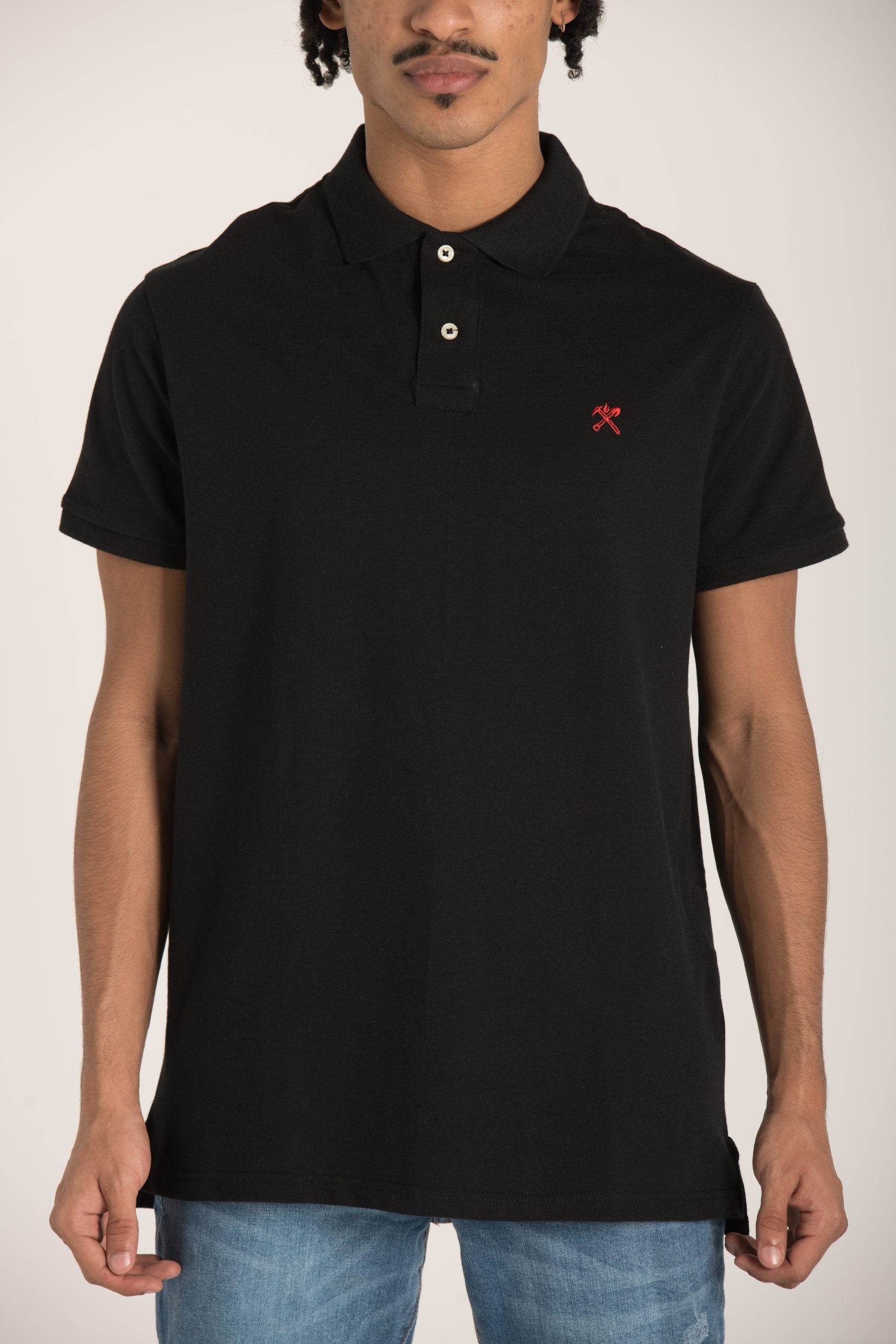 BASIC POLO WITH CONTRAST LOGO S23M162