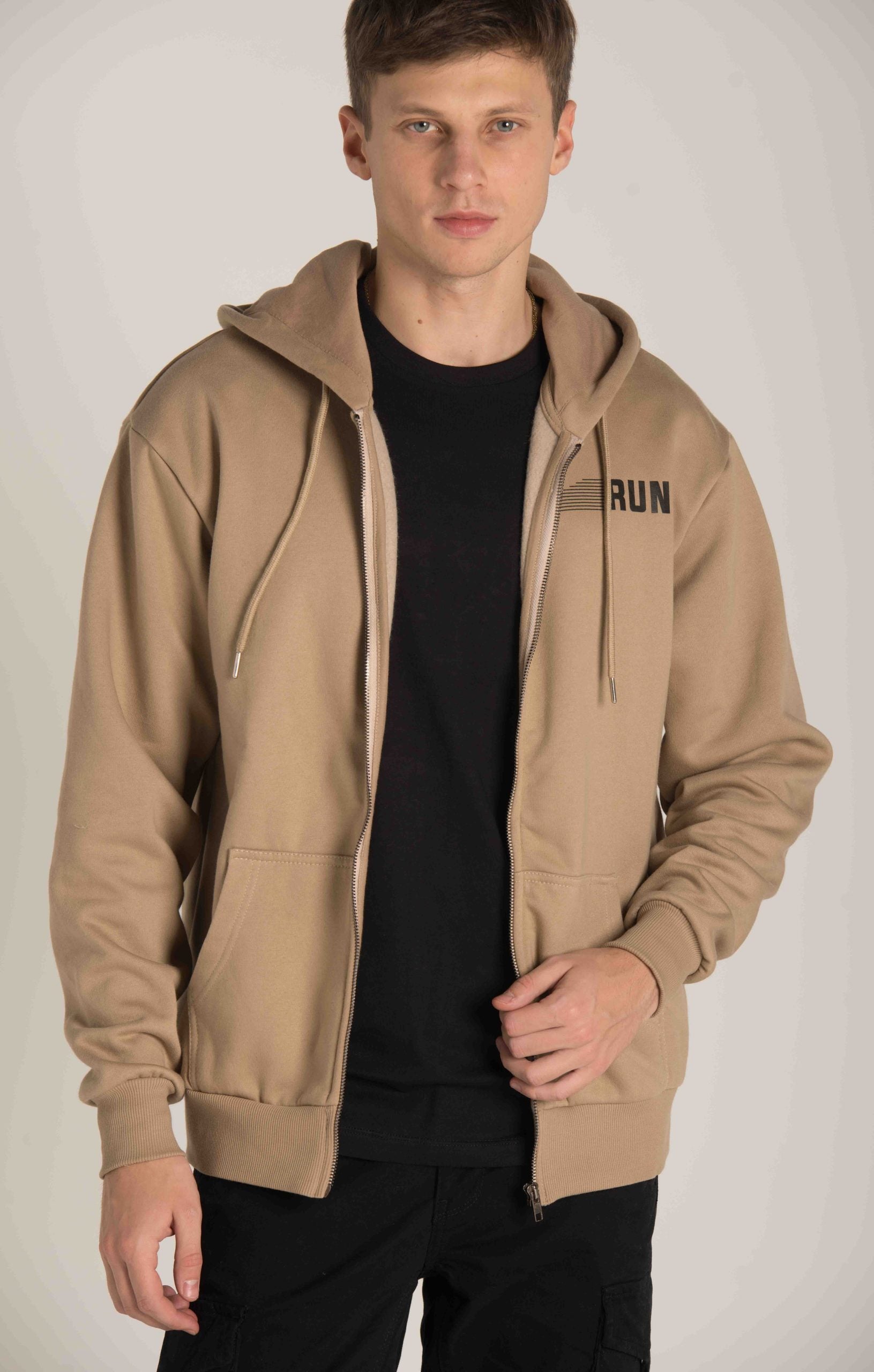 FRONT &amp; BACK ZIP FRONT HOODIE W23MSW321