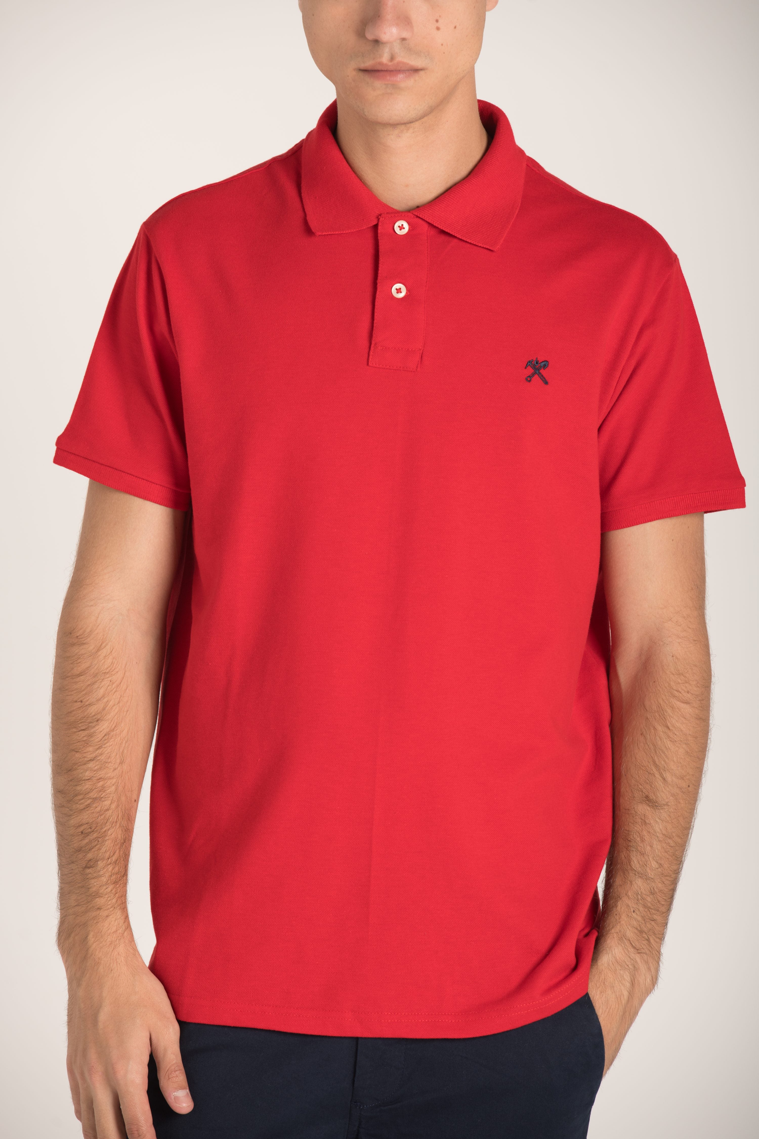 BASIC POLO WITH CONTRAST LOGO S23M162