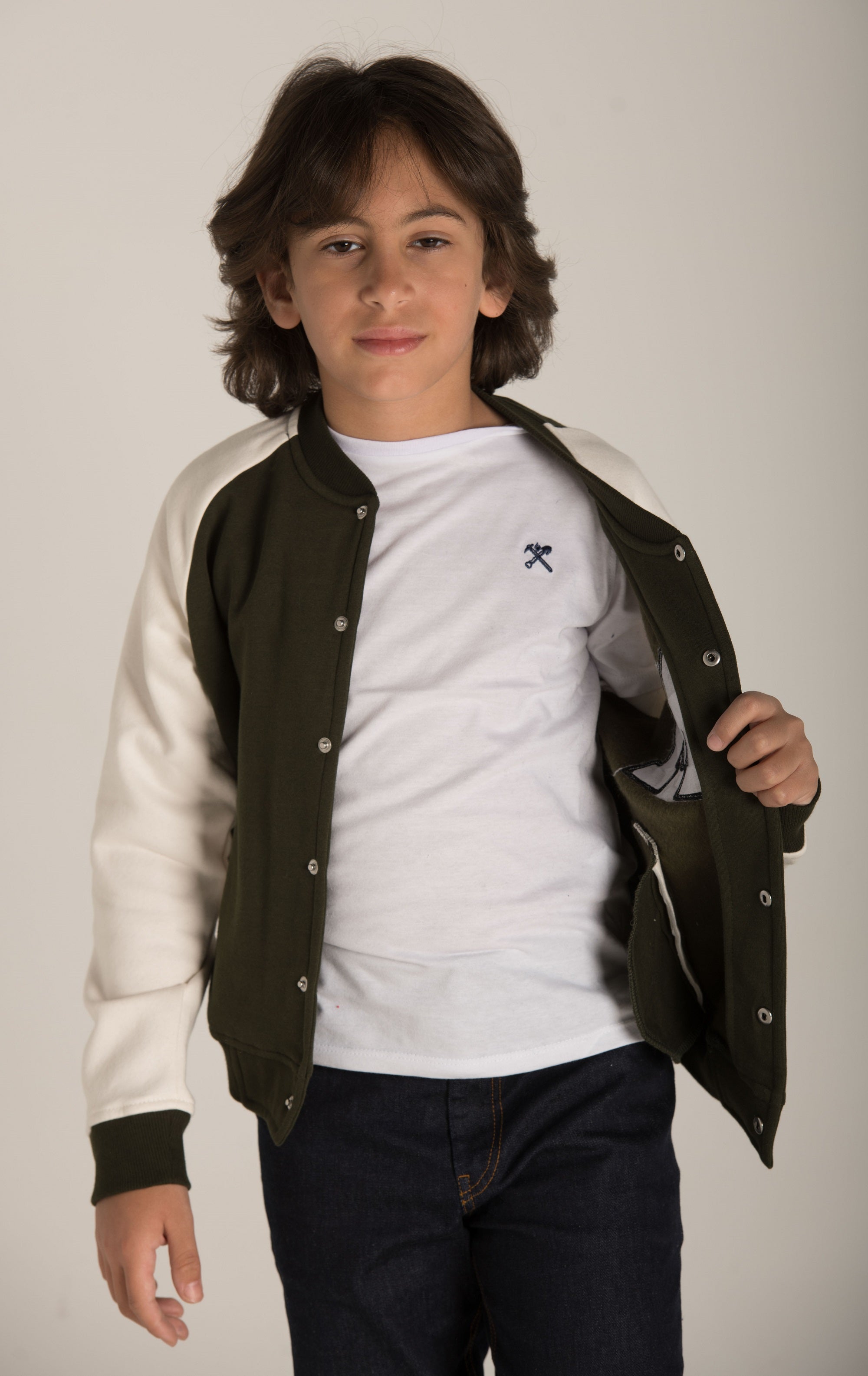 Back Print Baseball Jacket W23BSW854