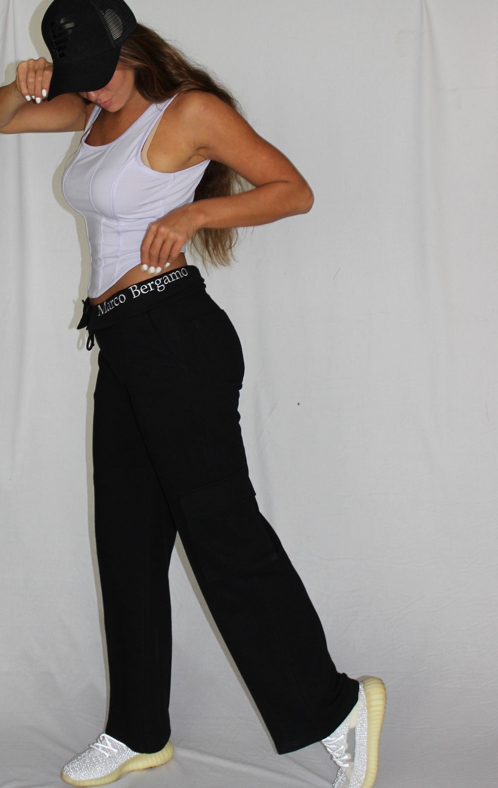 Embroiderd Foldover Waist Sweatpant S24WSP379