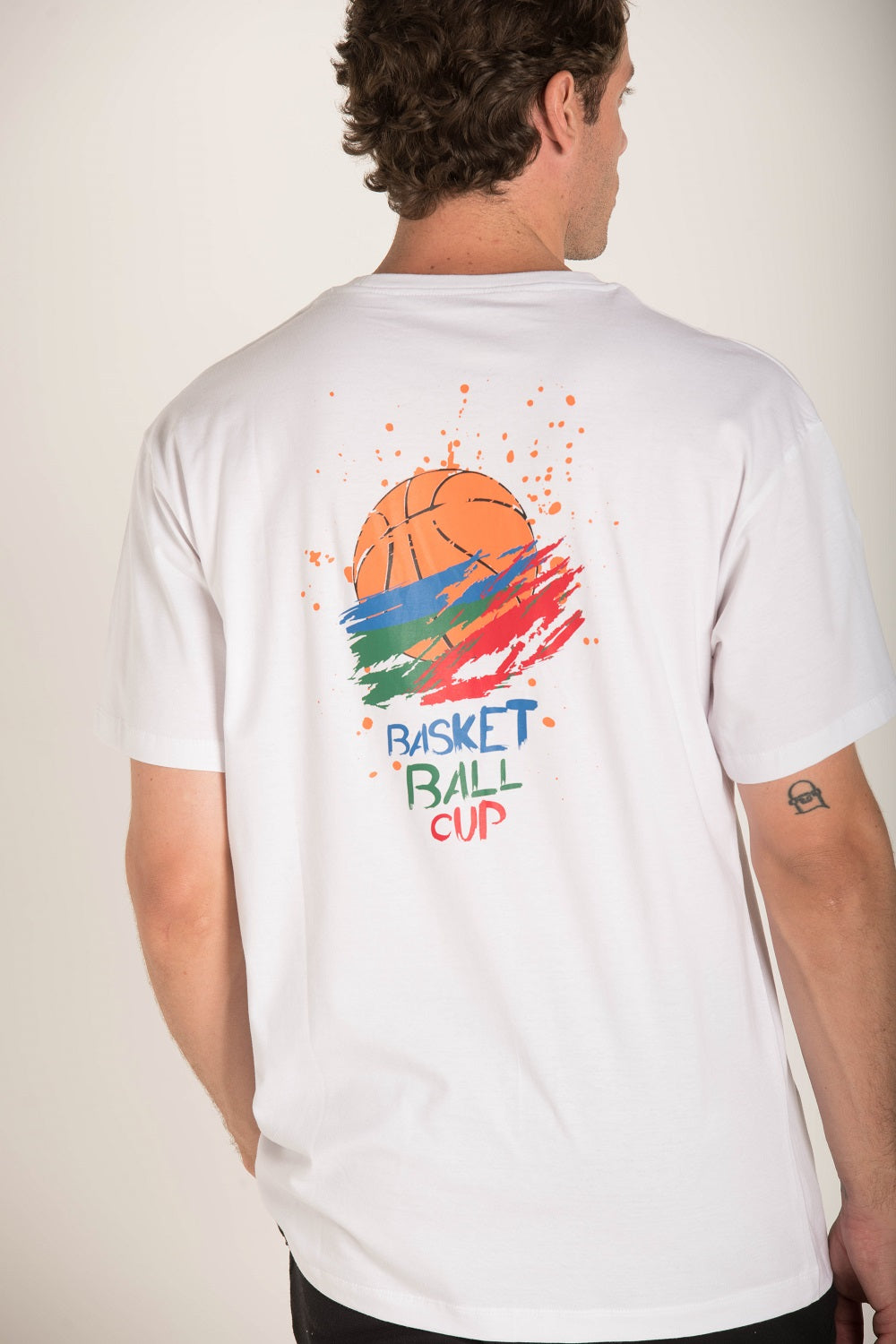 BASKET BALL  PRINT T-SHIRT S24M477