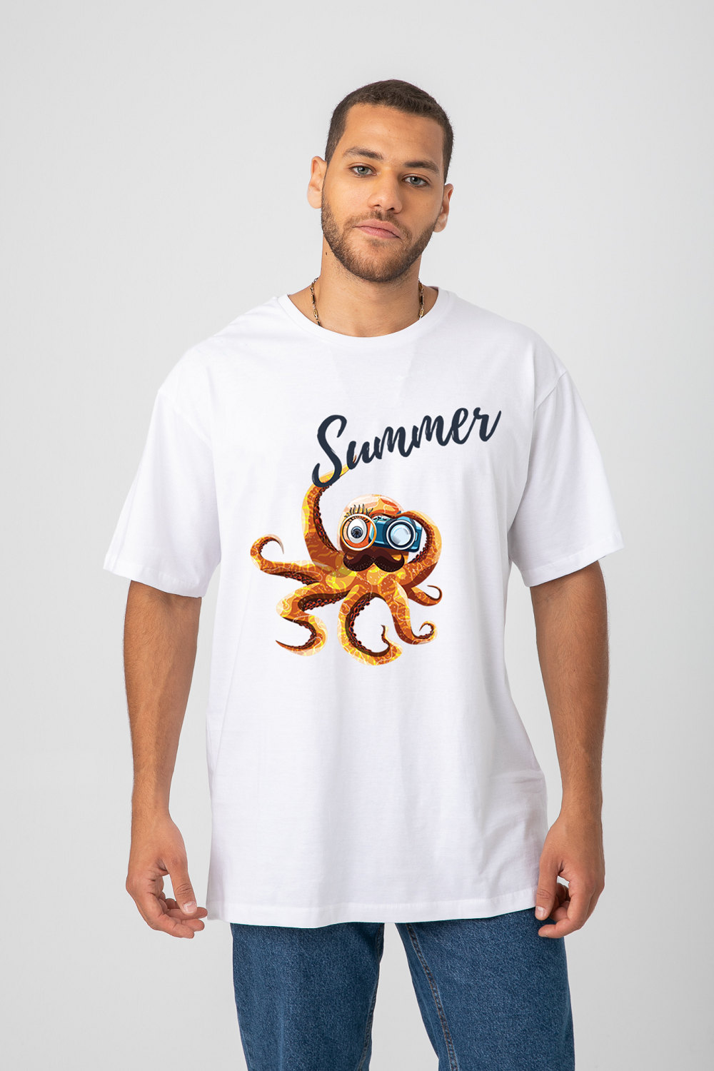 OVERSIZE FIT "OCTOPUS"T-SHIRT S24M005