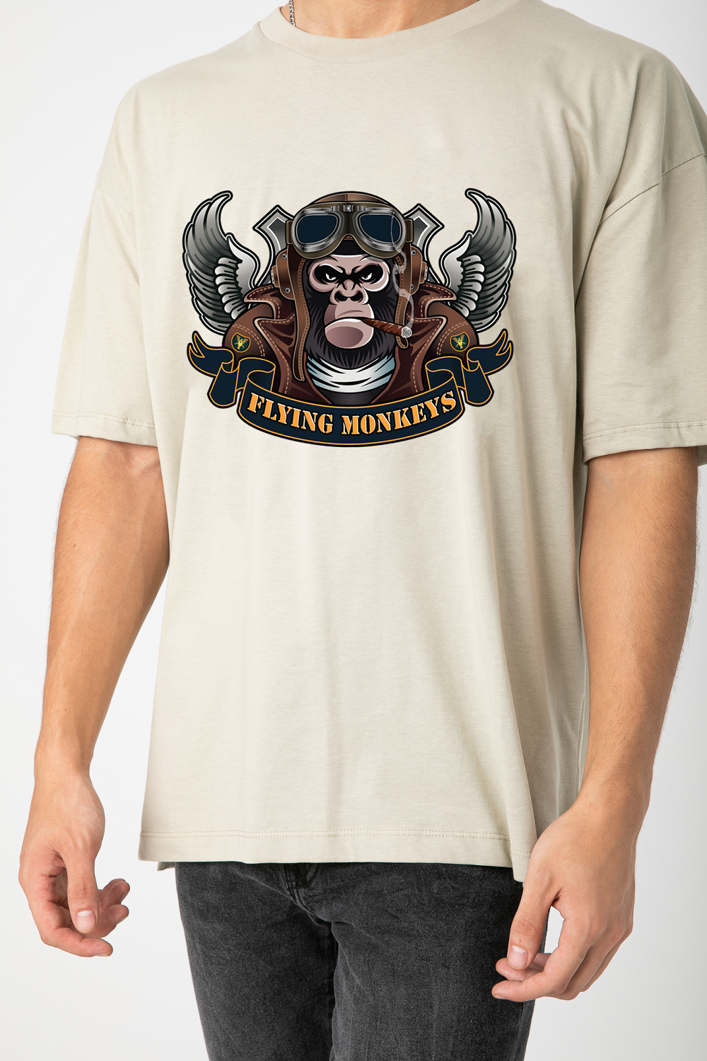 OVERSIZE FIT MONKY T-SHIRT S24M074