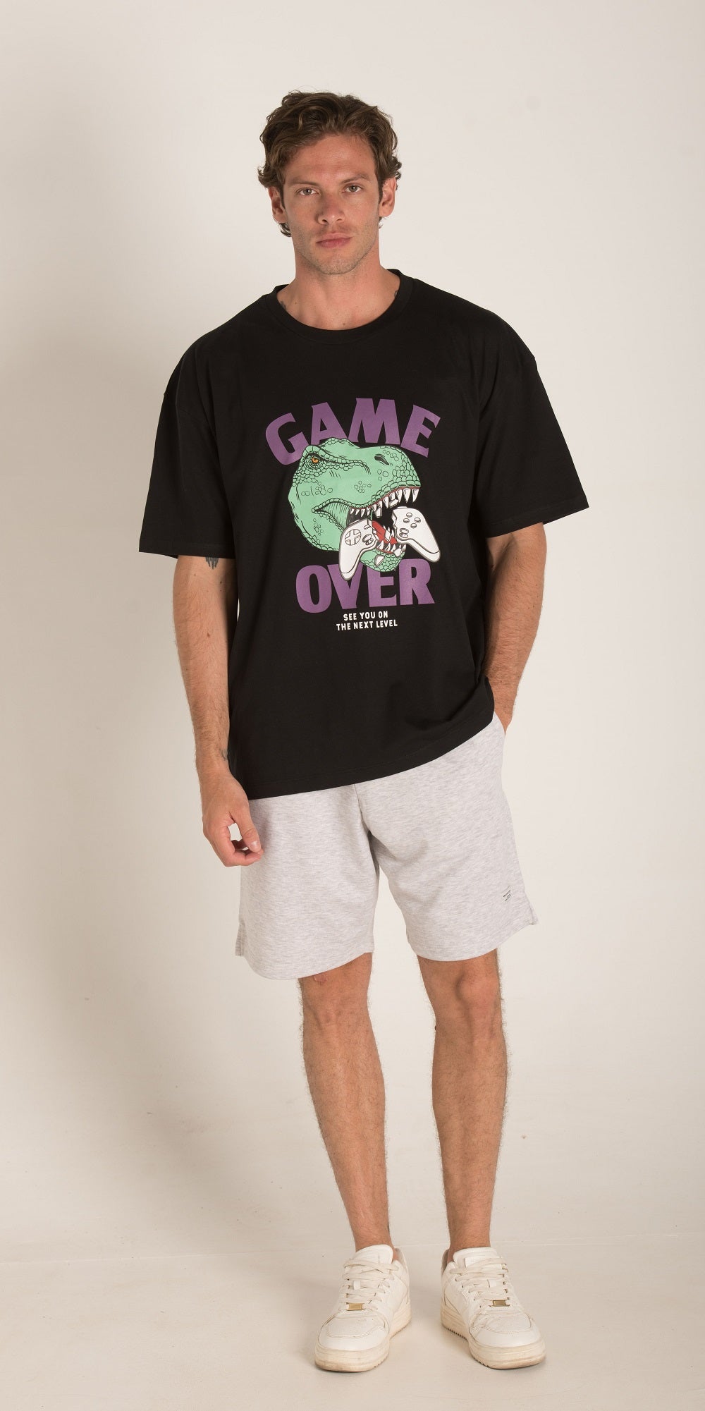 GAME OVER T-SHIRT OVERSIZE S24M511