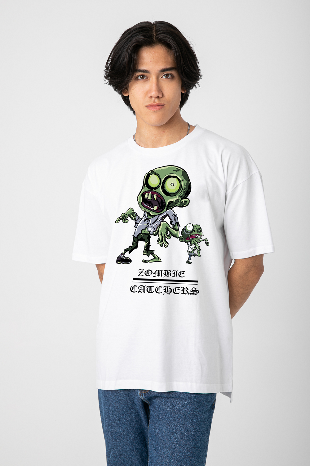 OVERSIZEFUNNY ZOMBIE T-SHIRT S24M003