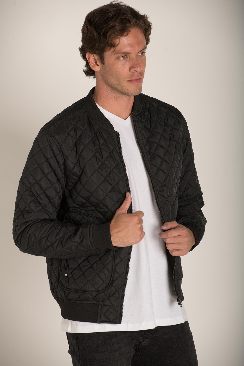 Front Zip Bomber Jacket W23MJK003