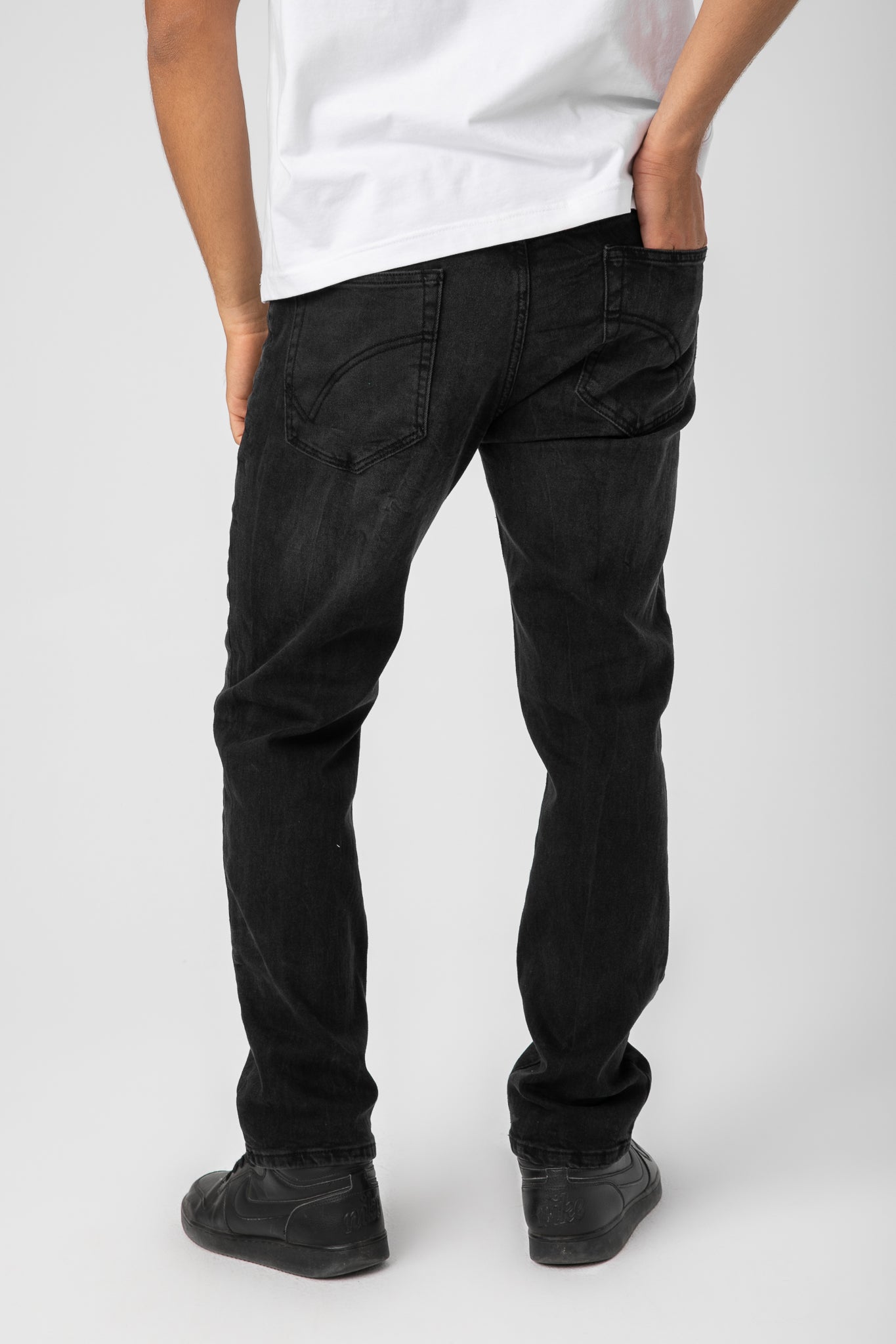 Men Jeans Slim Ripped S22MJ014