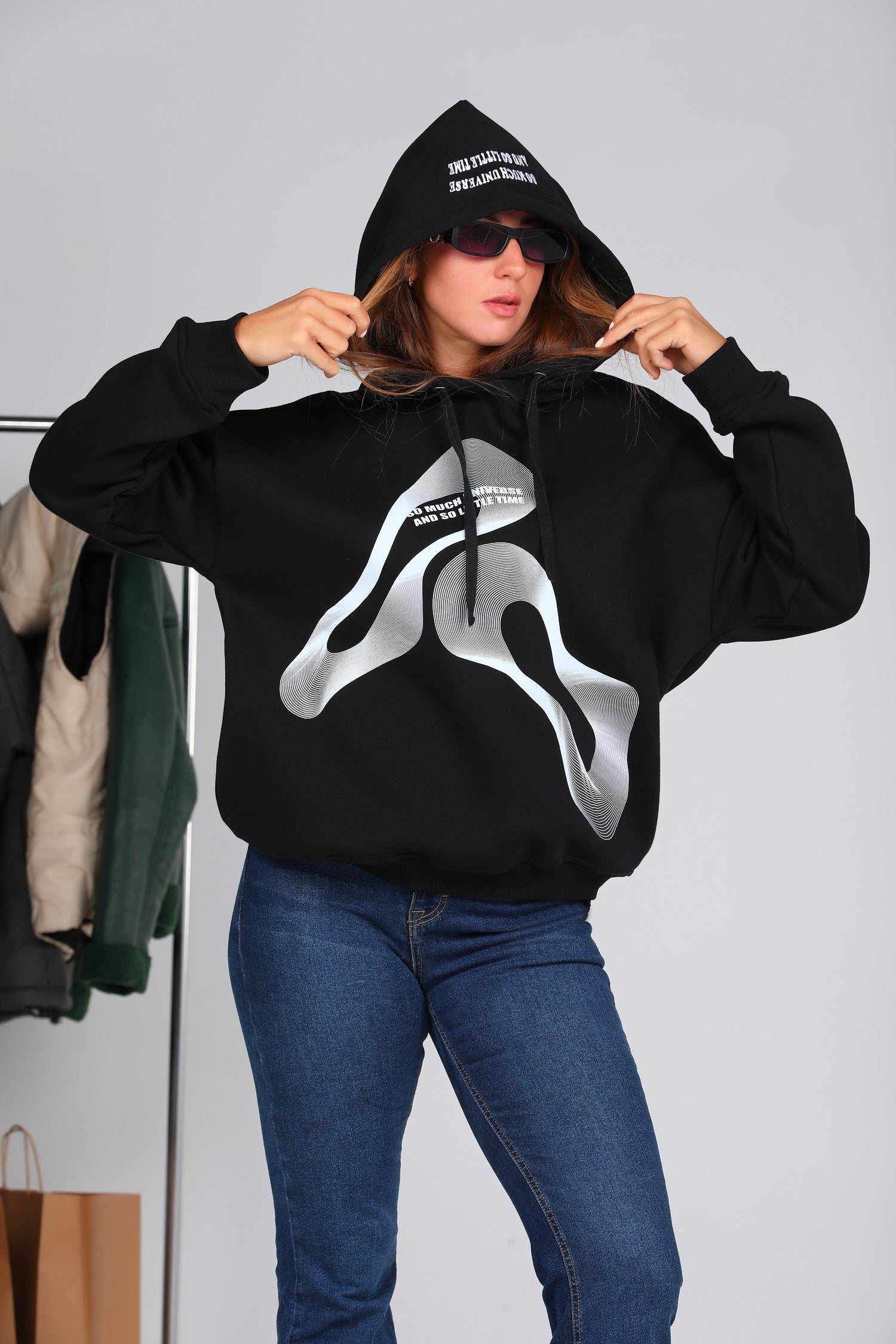 UNIVERS PRINTED HOODIE W24WSW313