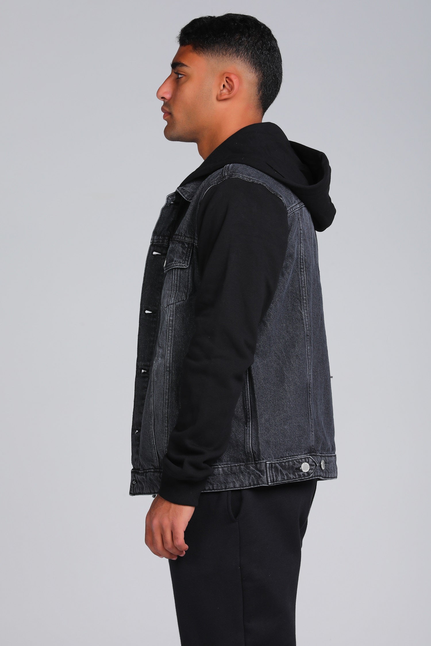 Hooded Denim Jacket W24MJK139