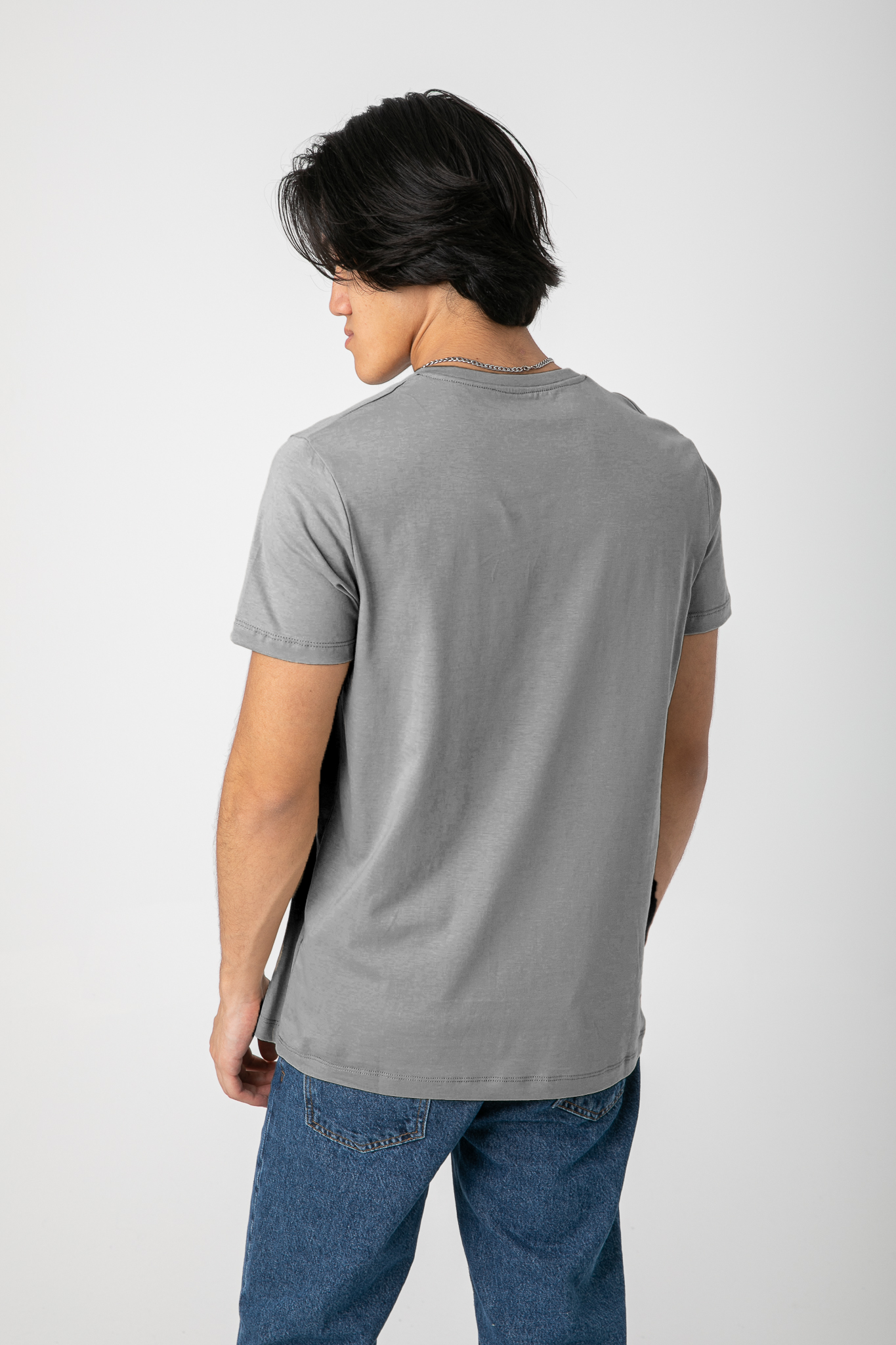 V.NECK T-SHIRT WITH LOGO S22M412