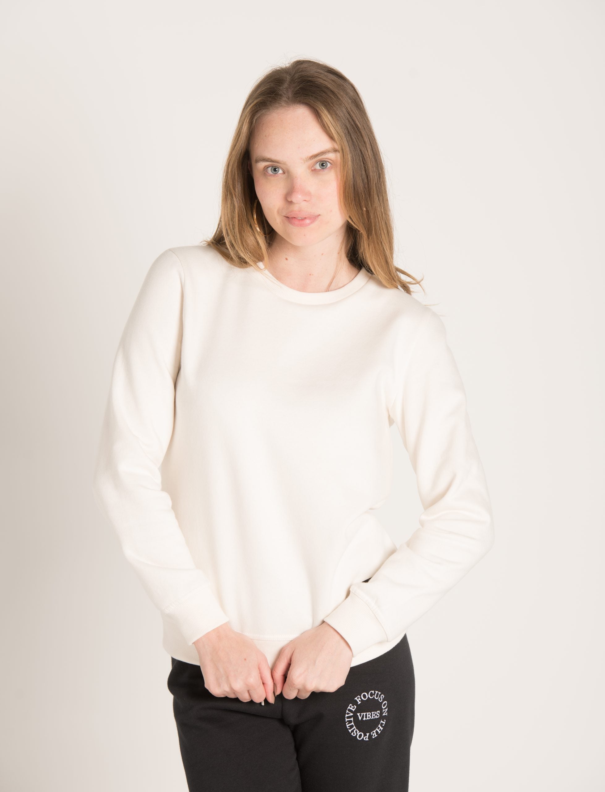 CREW NECK PLAIN SWEATSHIRT W23W616